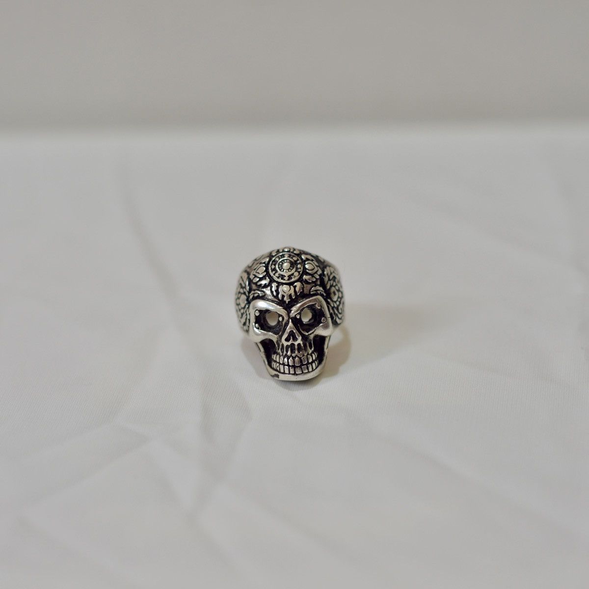 Other Skull silver 925 Ring Size ONE SIZE - 7 Thumbnail