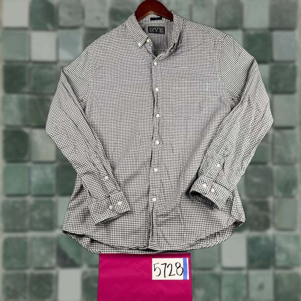 Vintage Hawker & Rye Shirt Large Black White Check Casual Button Up Long Sleeve Mens Size US L / EU 52-54 / 3 - 1 Thumbnail