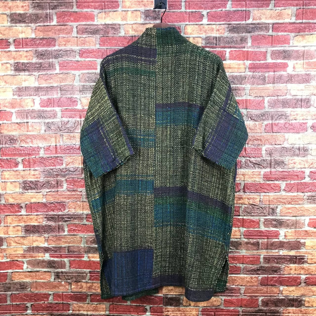 Japanese Brand JAPANESE MINIMALIST BUTTONLESS TWEED COLORBLOCK SHORTSLEEVE Size US M / EU 48-50 / 2 - 10 Thumbnail