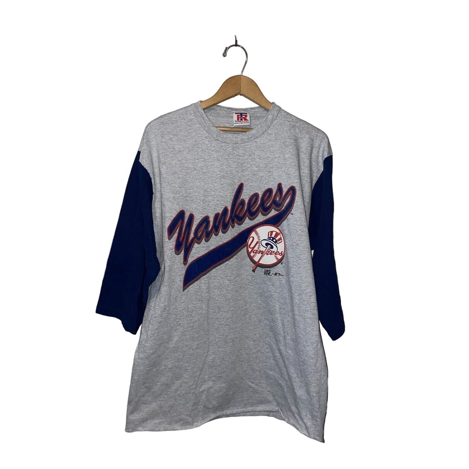 Vintage Vintage New York Yankees Team Rated Shirt Baseball 90s XL Size US XL / EU 56 / 4 - 1 Thumbnail