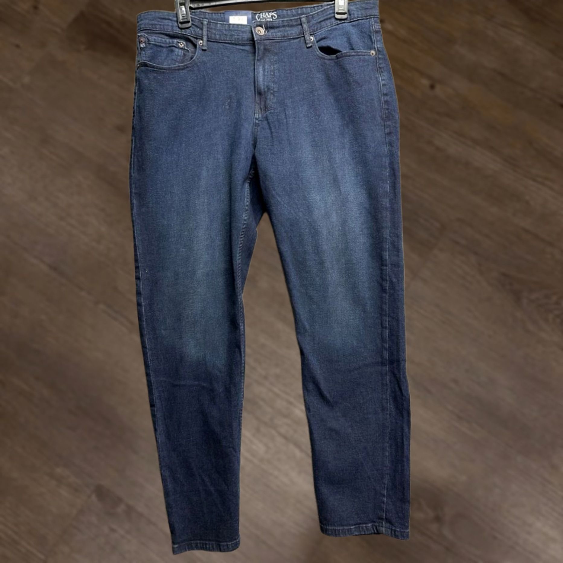 Chaps Chaps Straight Fit Jeans Mens 40X34 Denim Pants Blue Pocket Stretch New with Tags Size US 40 / EU 56 - 1 Thumbnail