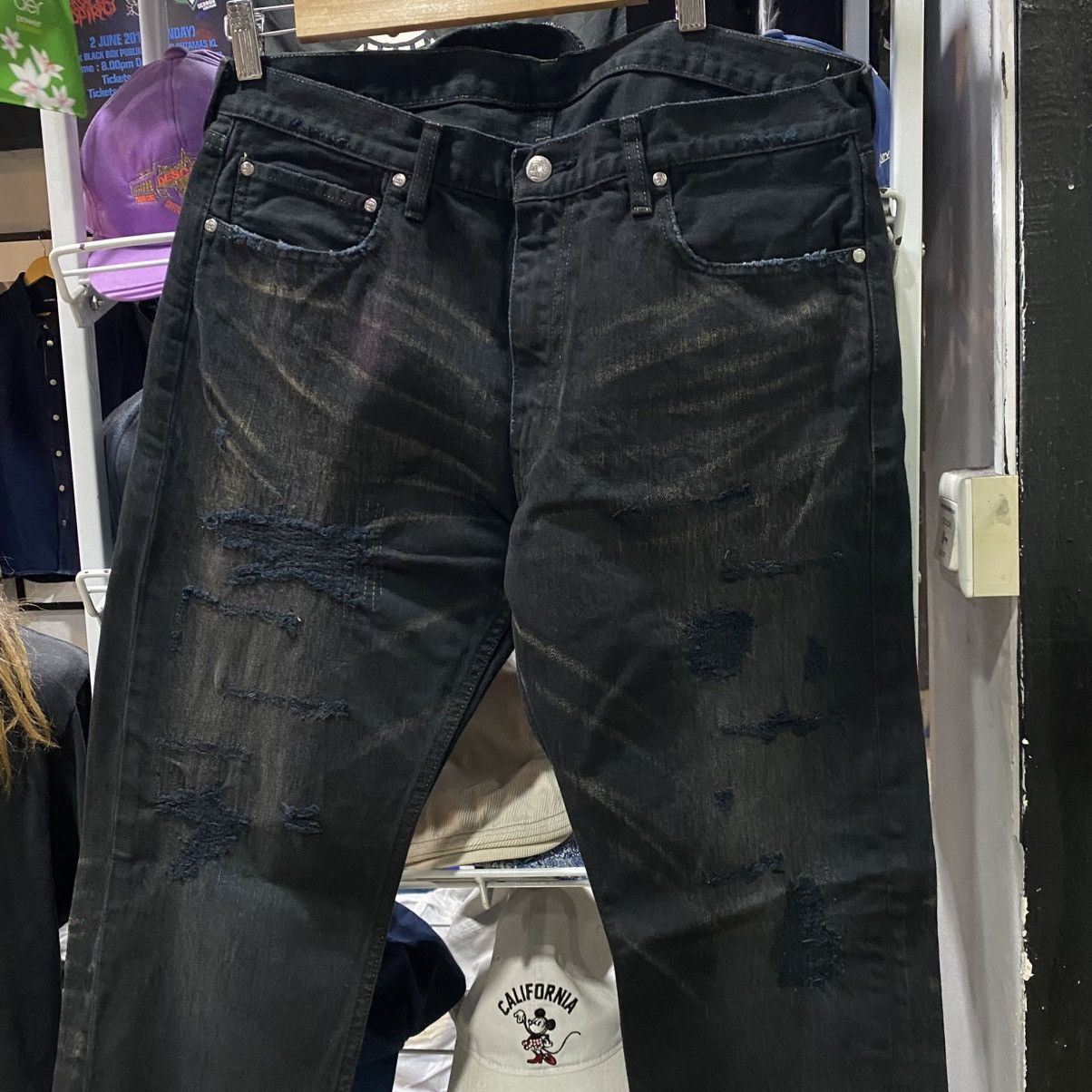 Billionaire Boys Club Billionaire Boys Club denim jeans distressed black Size US 34 / EU 50 - 11 Thumbnail