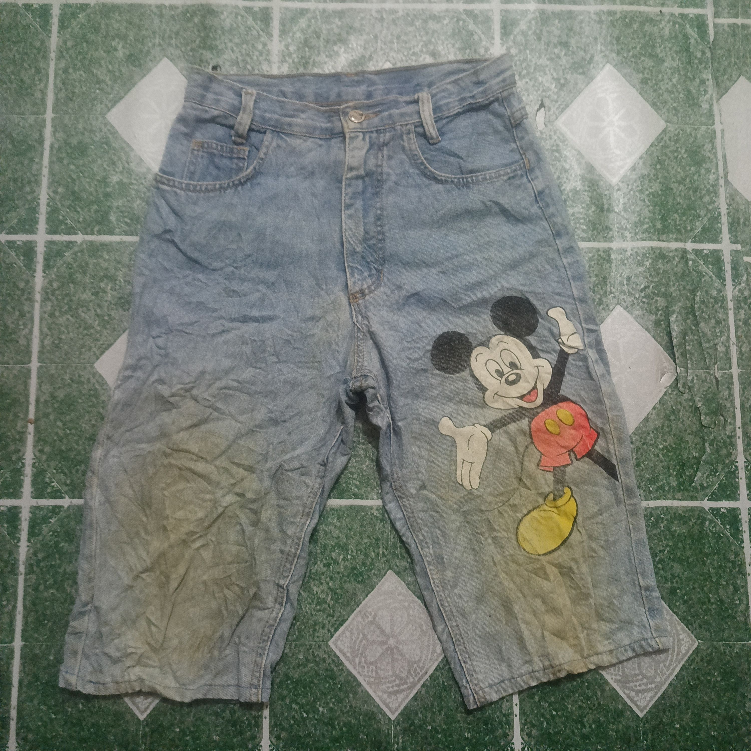 Mickey Unlimited Vtg Distressed Mickey unlimited 90's short pants Size US 26 / EU 42 - 1 Thumbnail