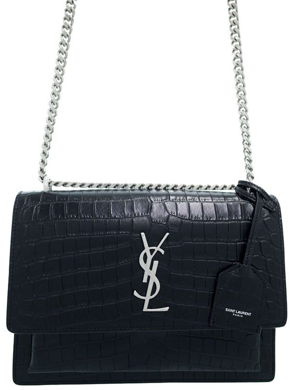 Yves Saint Laurent Paris Sunset Medium Shoulder Bag Black