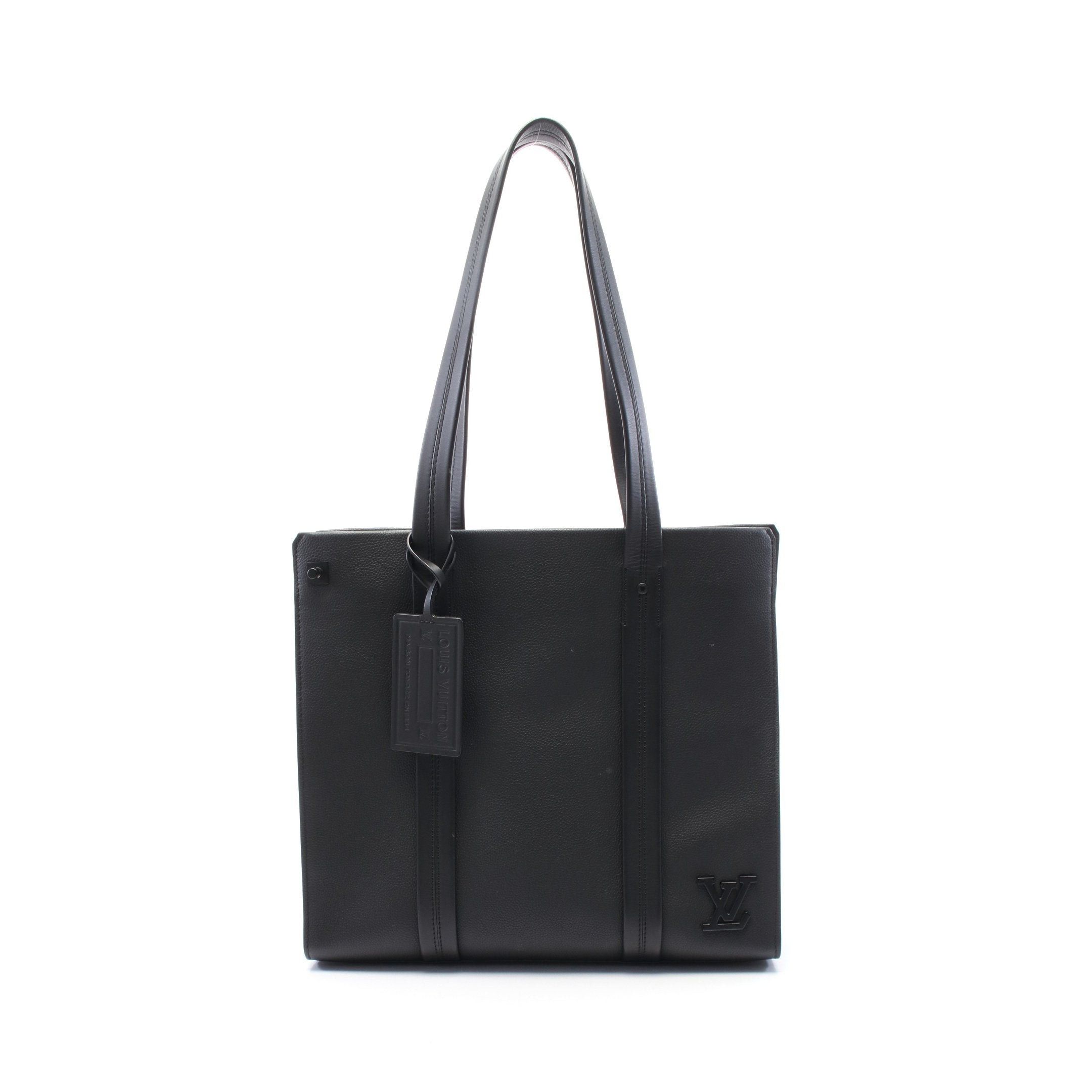 Louis Vuitton Take Off Tote Aerogram Noir Shoulder Bag Leather Black