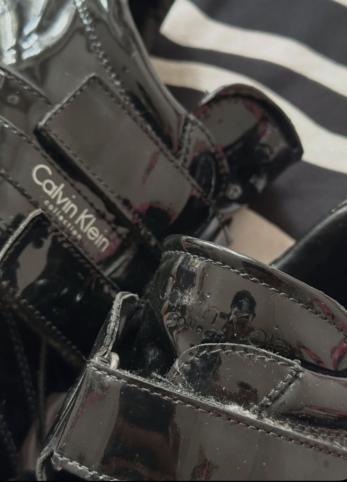Calvin Klein Calvin Klein Collection patent leather trainers Size US 9 / EU 42 - 6 Thumbnail