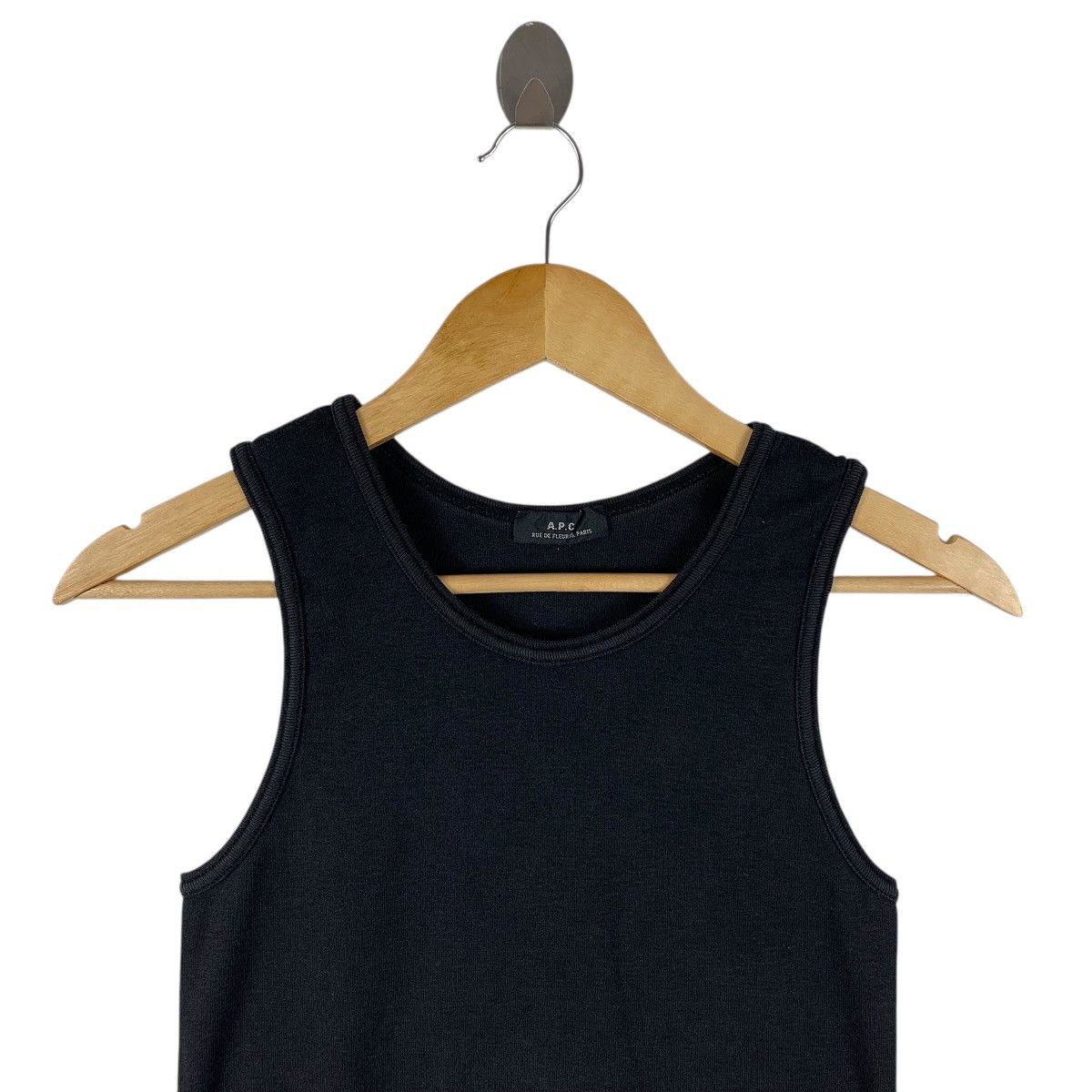 A.P.C. Vintage A.P.C. Rue de Fleurus Paris Ribbed Tank Top Size L / US 10 / IT 46 - 2 Thumbnail