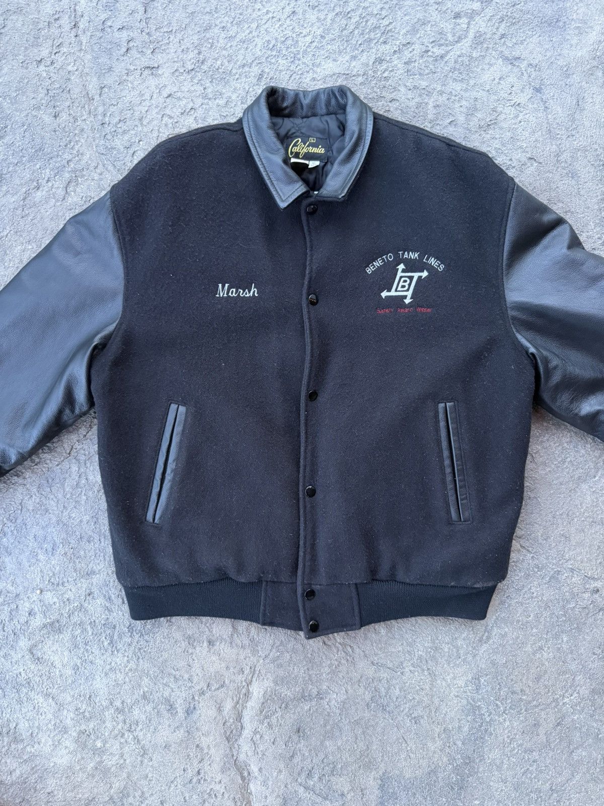 Other Vintage Black Varsity Jacket Size US L / EU 52-54 / 3 - 2 Thumbnail