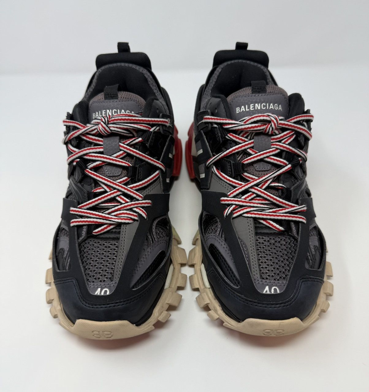 Balenciaga Balenciaga Track Sneaker Black/Red Size US 7 / EU 40 - 2 Thumbnail