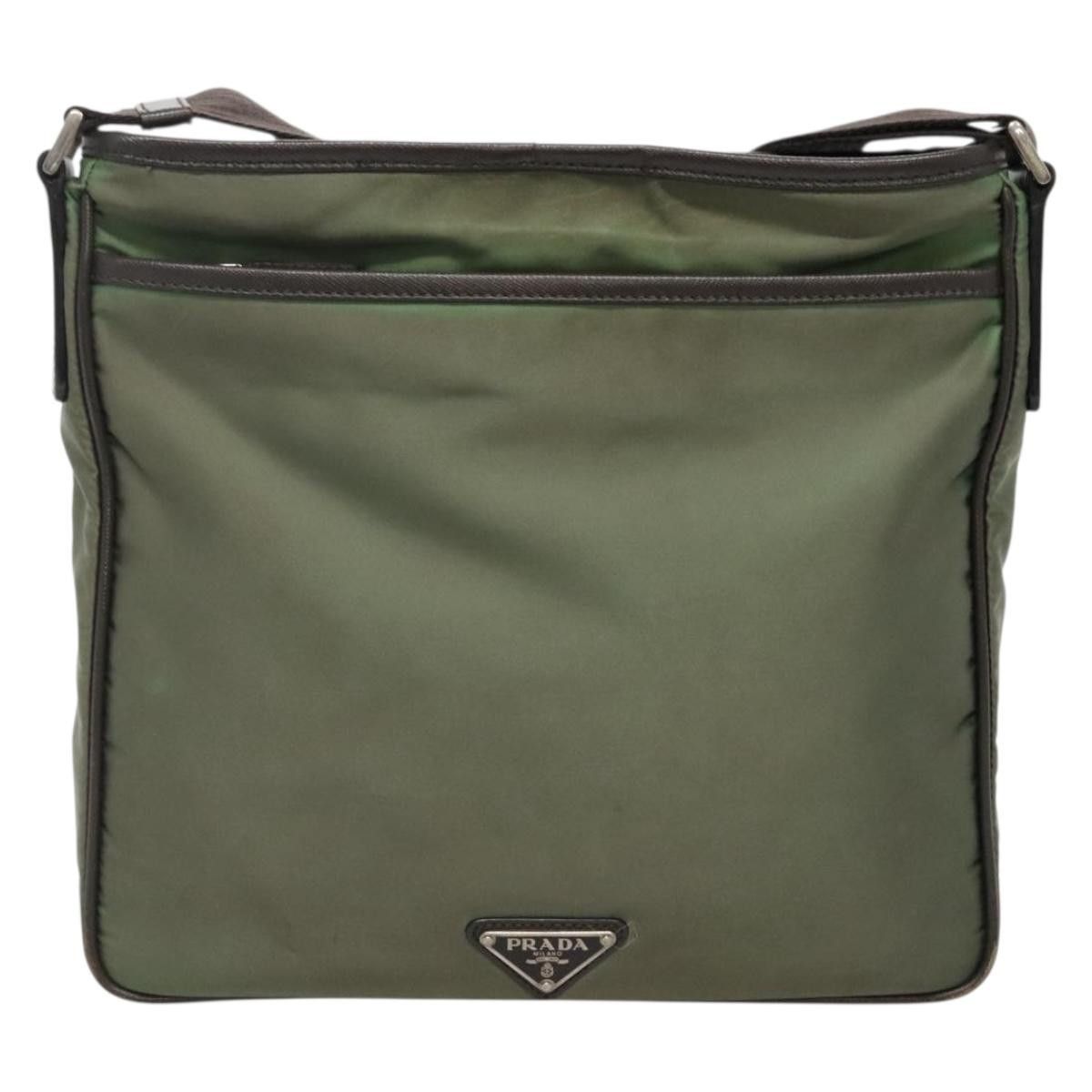 Prada PRADA Shoulder Bag Nylon Khaki Silver Size ONE SIZE - 3 Thumbnail
