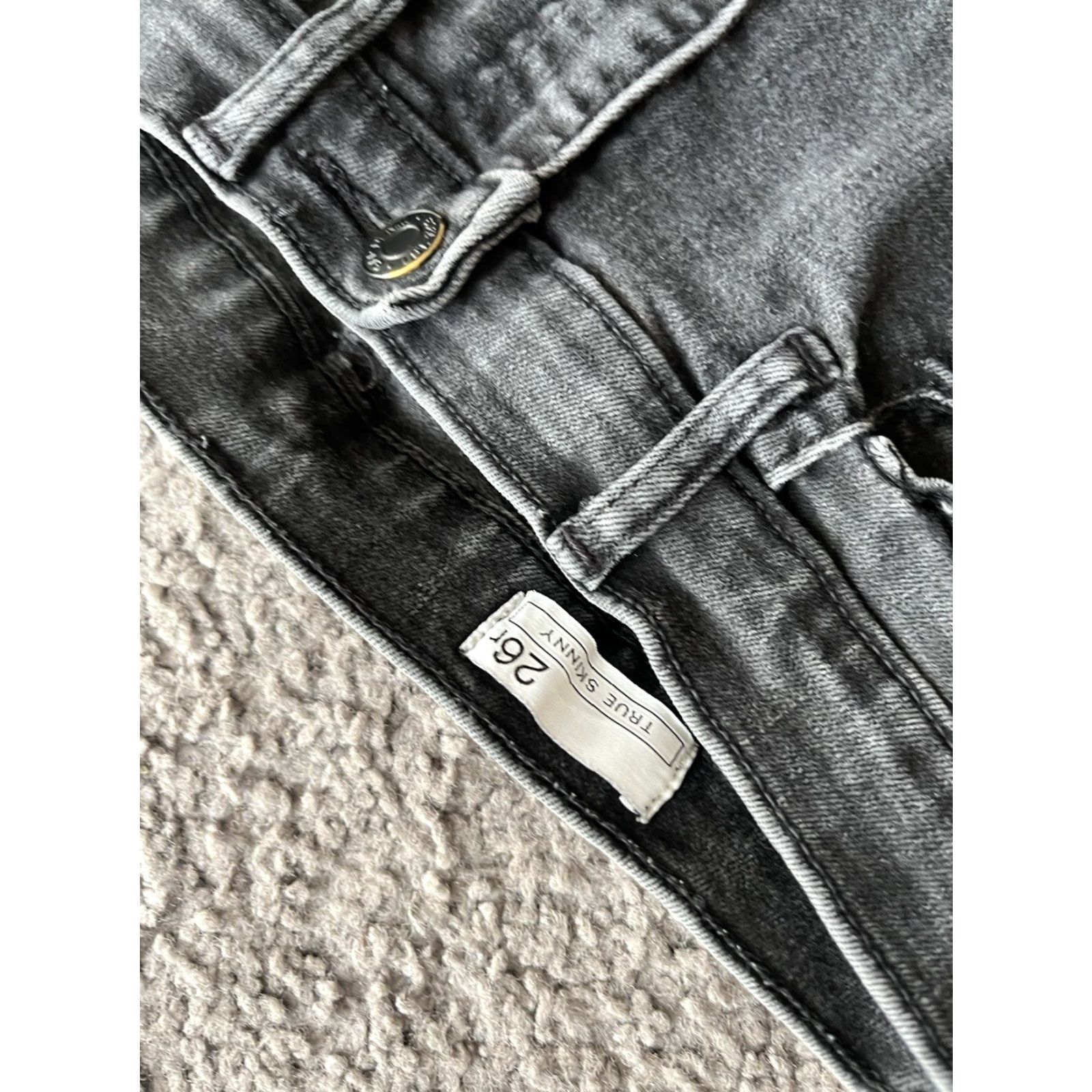 Gap GAP Women's Black Denim Jeans True Skinny High Rise Size 26R Size 26" / US 2 / IT 38 - 6 Thumbnail