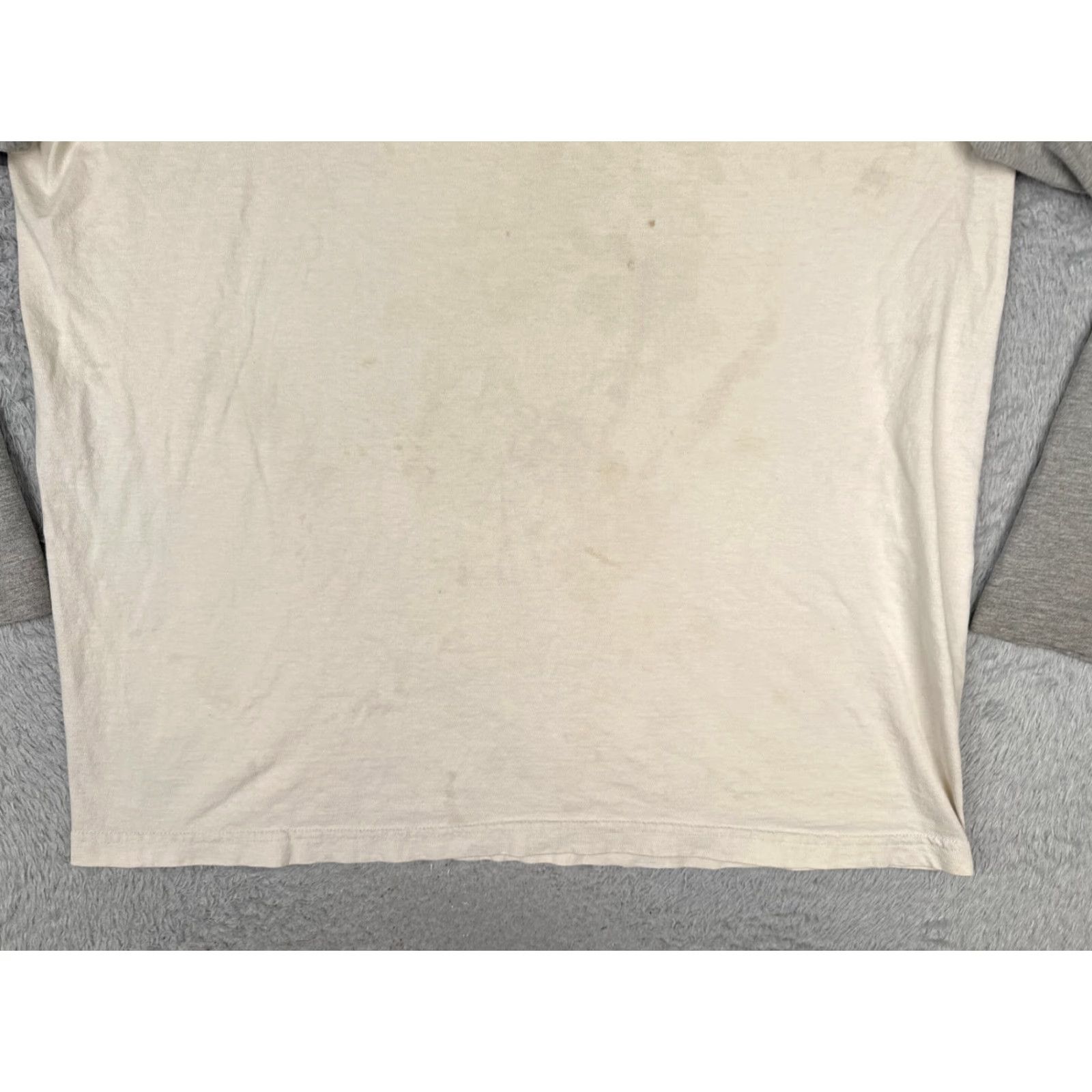 Tommy Hilfiger Tommy Hilfiger Shirt Adult Large White Gray Crew Long Sleeve Cotton Blend Shirt Mens Long Sleeve Crew Neck Logo Jersey Cotton Blend T-Shirt Size US L / EU 52-54 / 3 - 5 Thumbnail