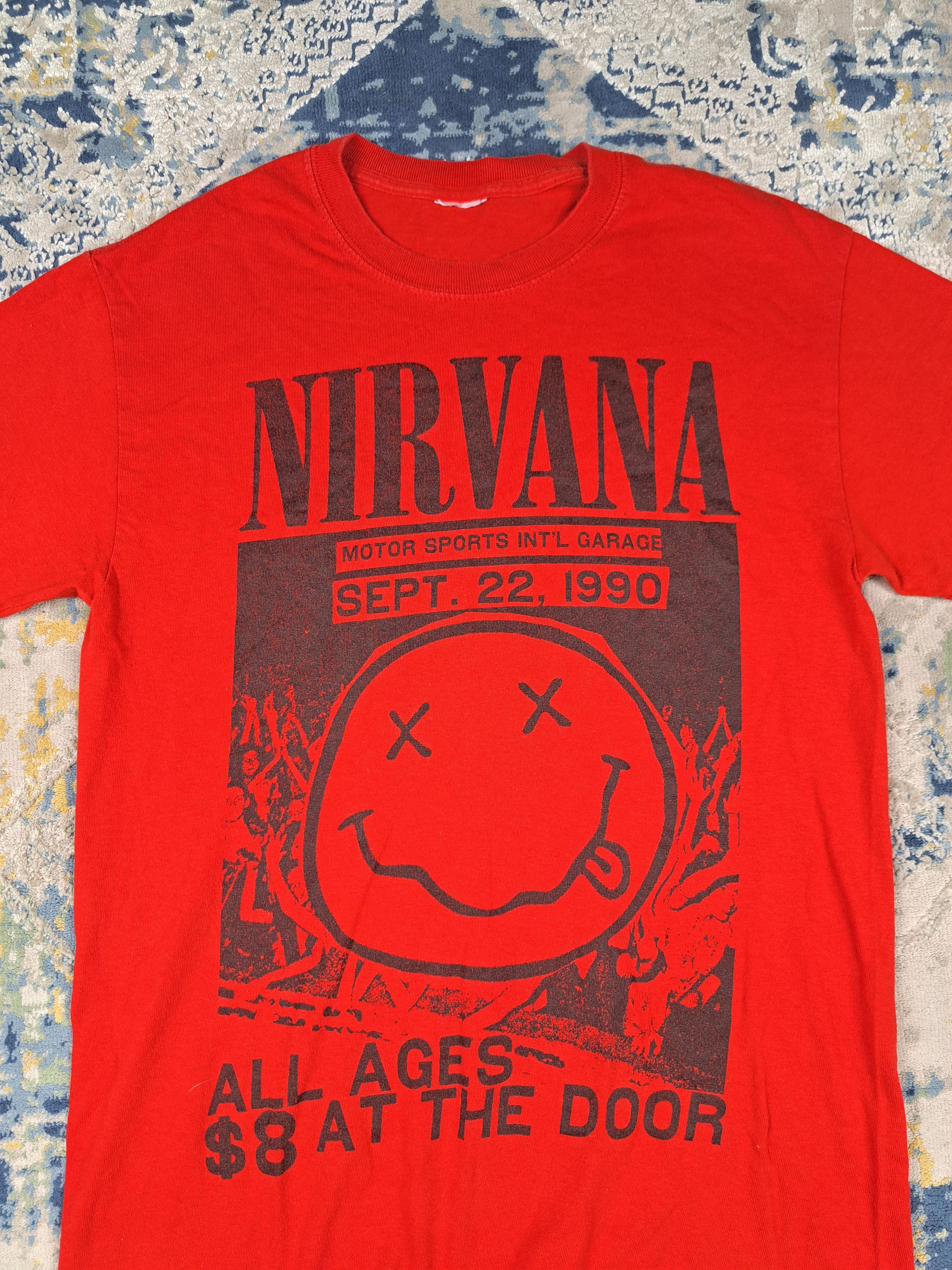 Band Tees Vintage Nirvana Band Tee 1990 Concert Kurt Cobain Size US M / EU 48-50 / 2 - 3 Thumbnail
