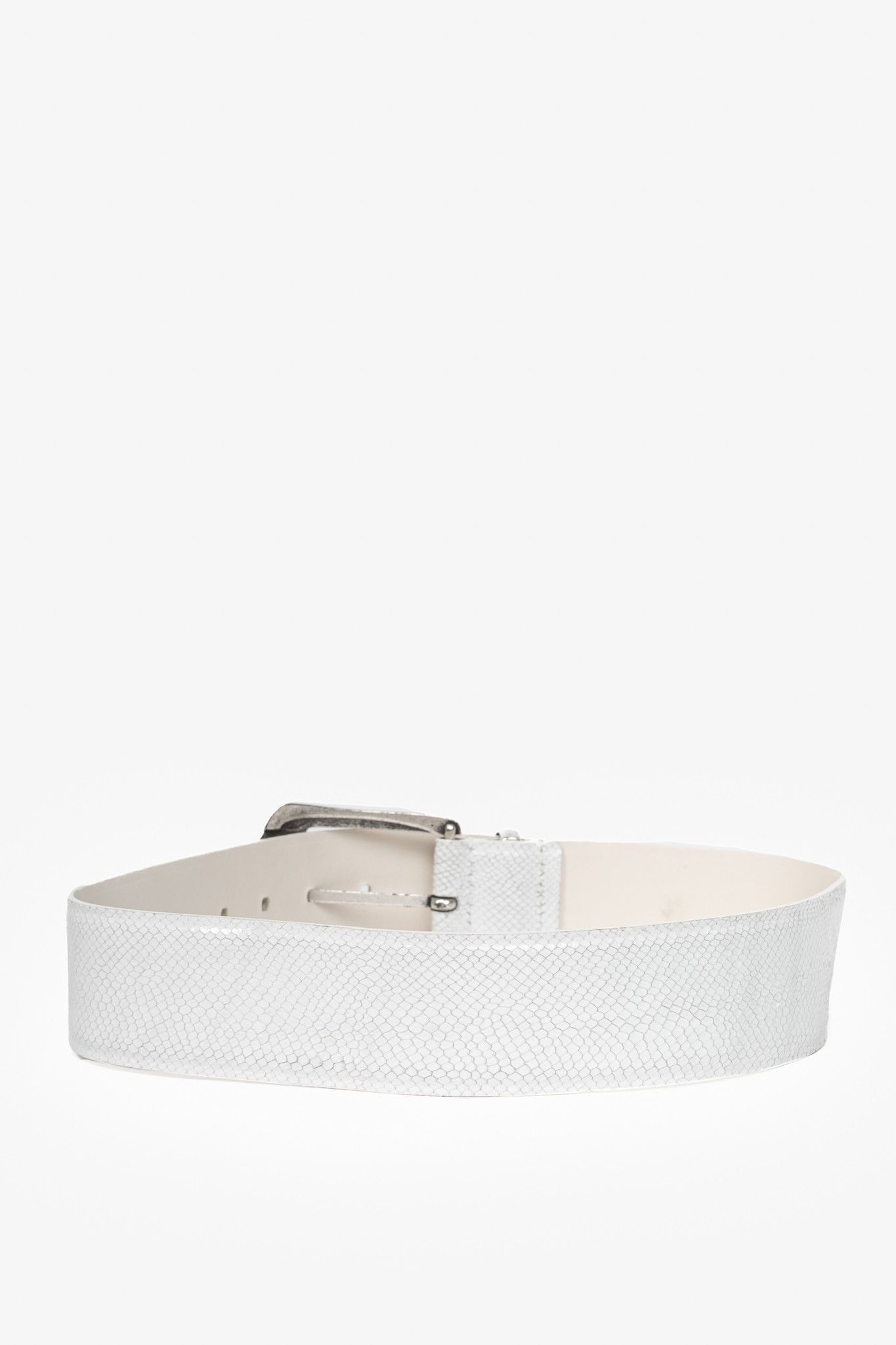 Iro Iro Tulpa Wide Snake-Embossed Leather Western Buckle Belt Size ONE SIZE - 2 Thumbnail