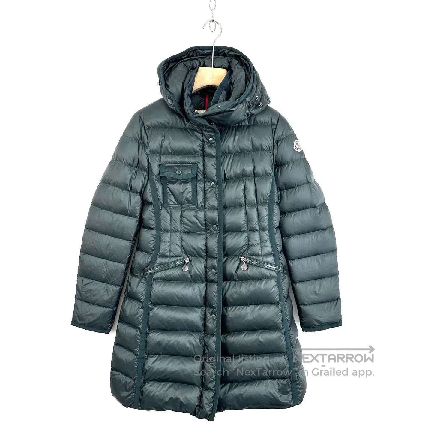 Moncler Green Puffer Coat with Hood, Size S. Size US S / EU 44-46 / 1 - 1 Thumbnail