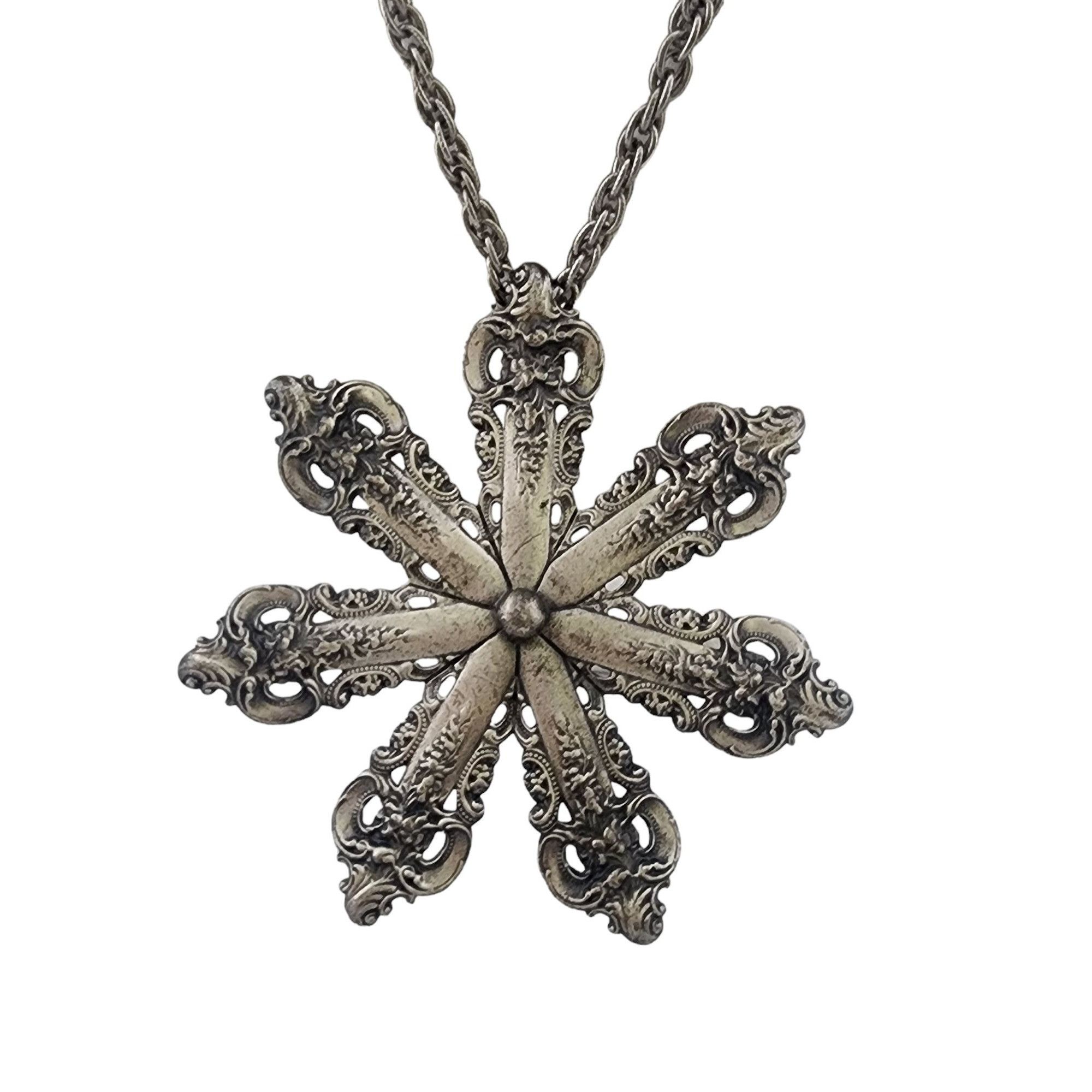 Vintage Vintage Pewter Spoon Handle Large Pendant Necklace 6/90 Size ONE SIZE - 2 Thumbnail