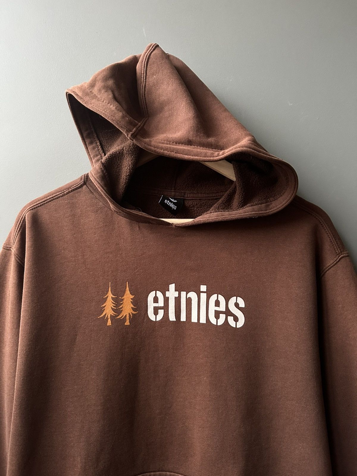 Etnies Etnies Brown Hoodie Size M Size US M / EU 48-50 / 2 - 2 Thumbnail