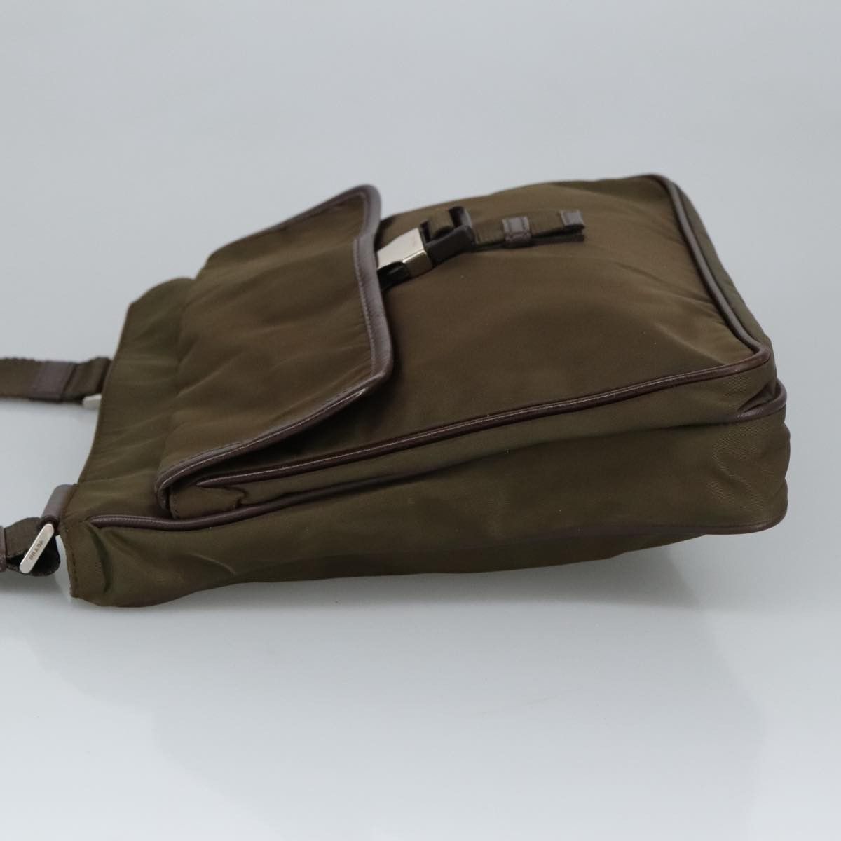 Prada PRADA Shoulder Bag Nylon Khaki Brown Silver Size ONE SIZE - 5 Thumbnail