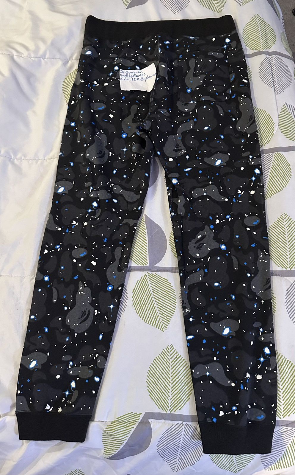 Bape Shark Sweatpants Space Camo Slim Fit XL Size US 36 / EU 52 - 6 Thumbnail