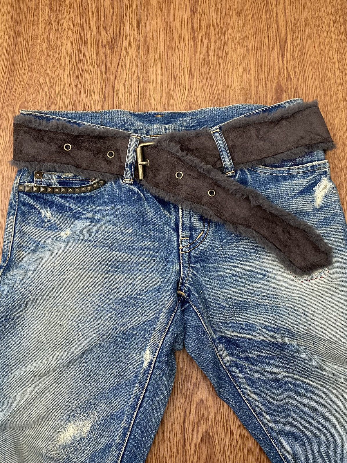 If Six Was Nine × Japanese Brand × Le Grande Bleu (L.G.B.) Faux fur reversible belt Size ONE SIZE - 4 Thumbnail