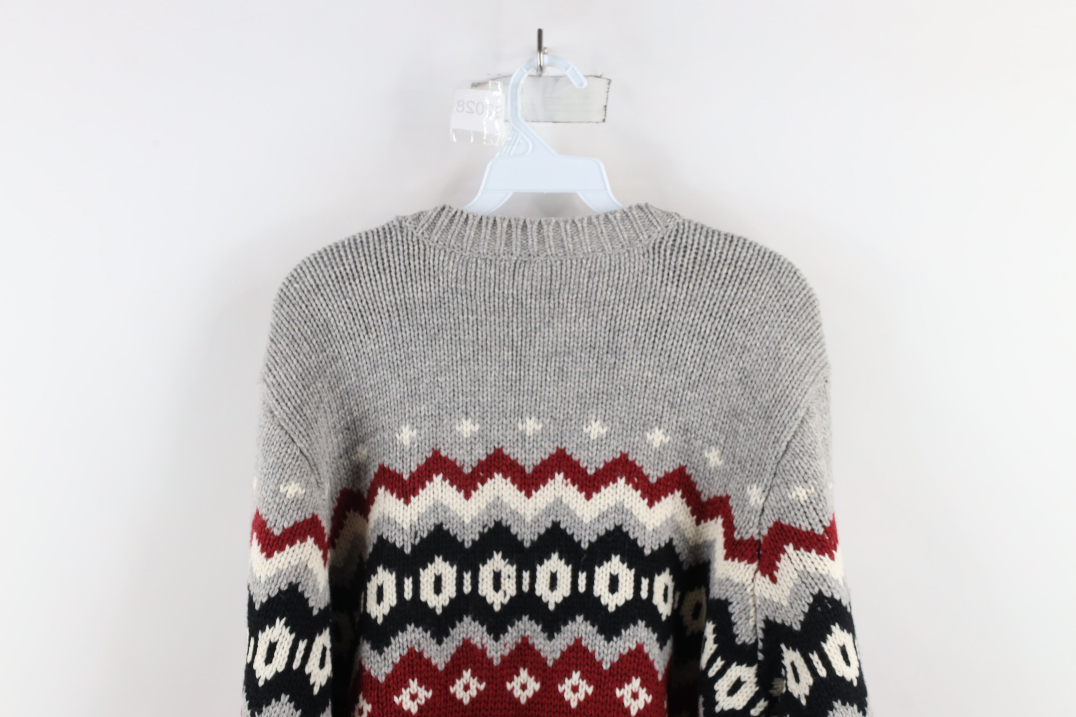 Vintage Vintage 90s Streetwear Fair Isle Chunky Knit Dad Sweater Size US L / EU 52-54 / 3 - 9 Thumbnail