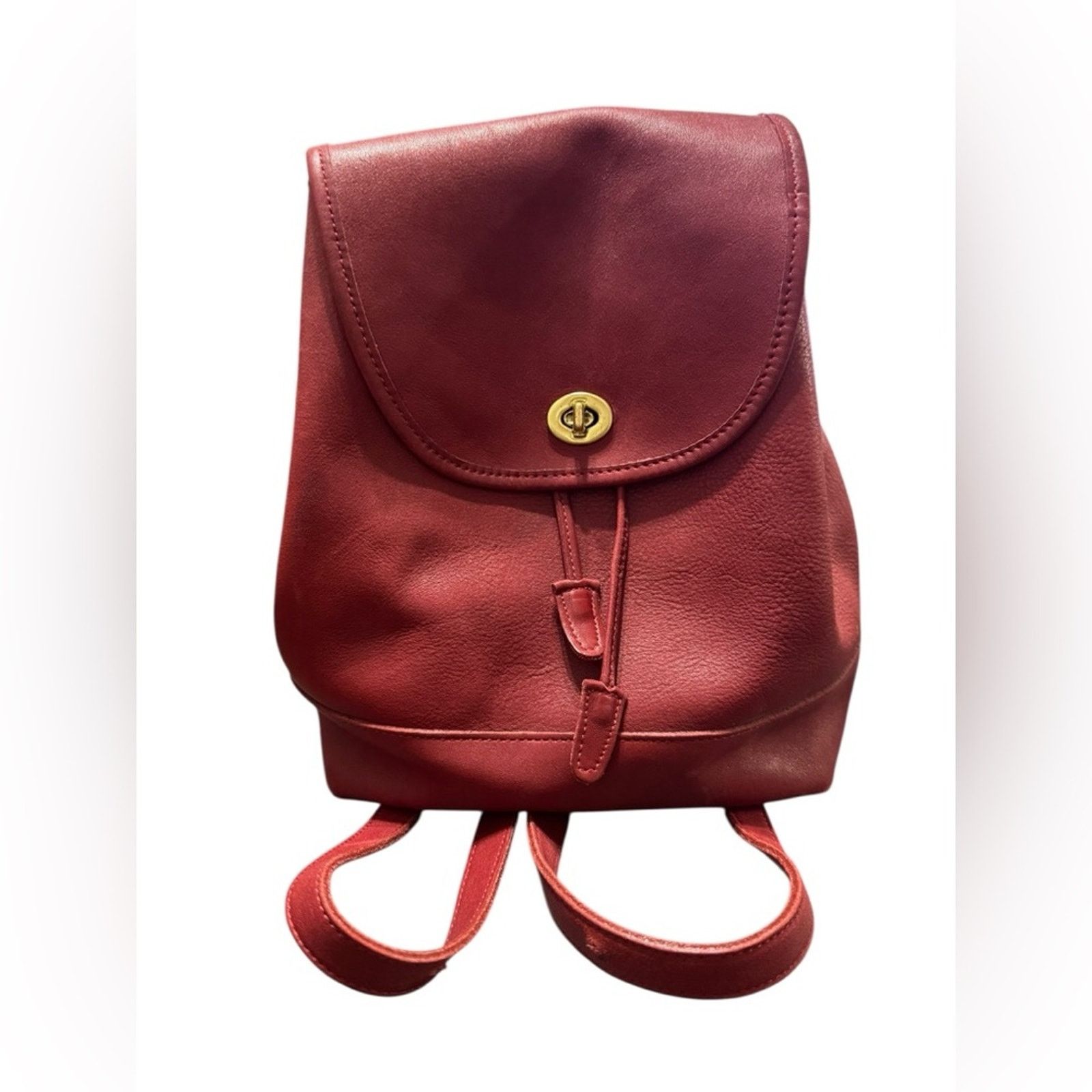 Coach VTG! Coach red leather daypack/back pack Size ONE SIZE - 2 Thumbnail