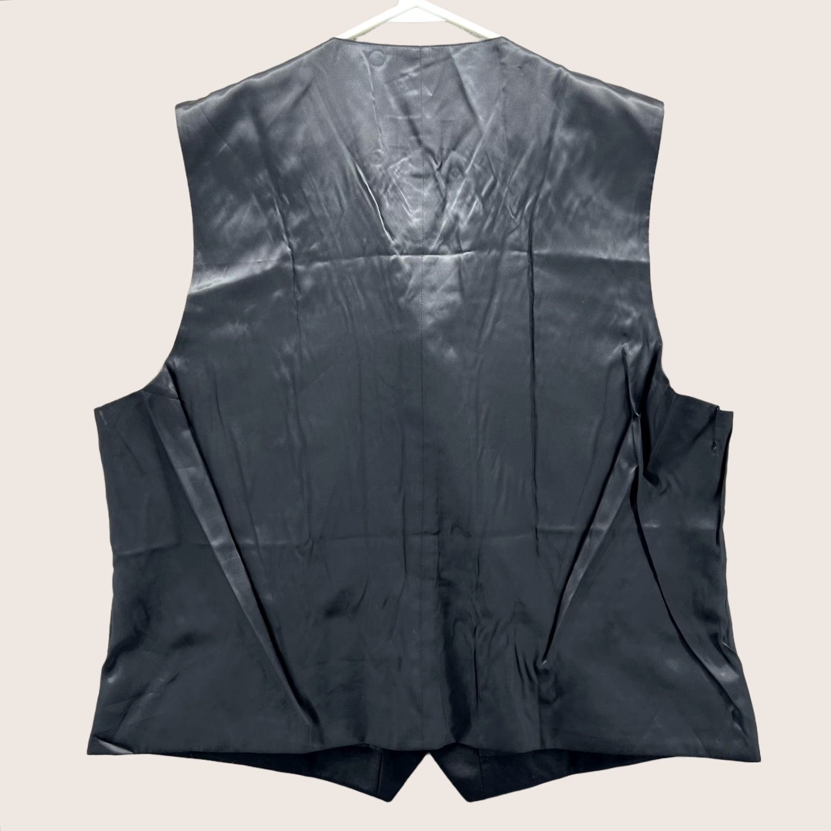 Pronto Uomo Pronto Uomo Vest Mens 3X Black 100% Wool Suit Waistcoat Formal Business Wedding Vest Size US XXL / EU 58 / 5 - 1 Thumbnail