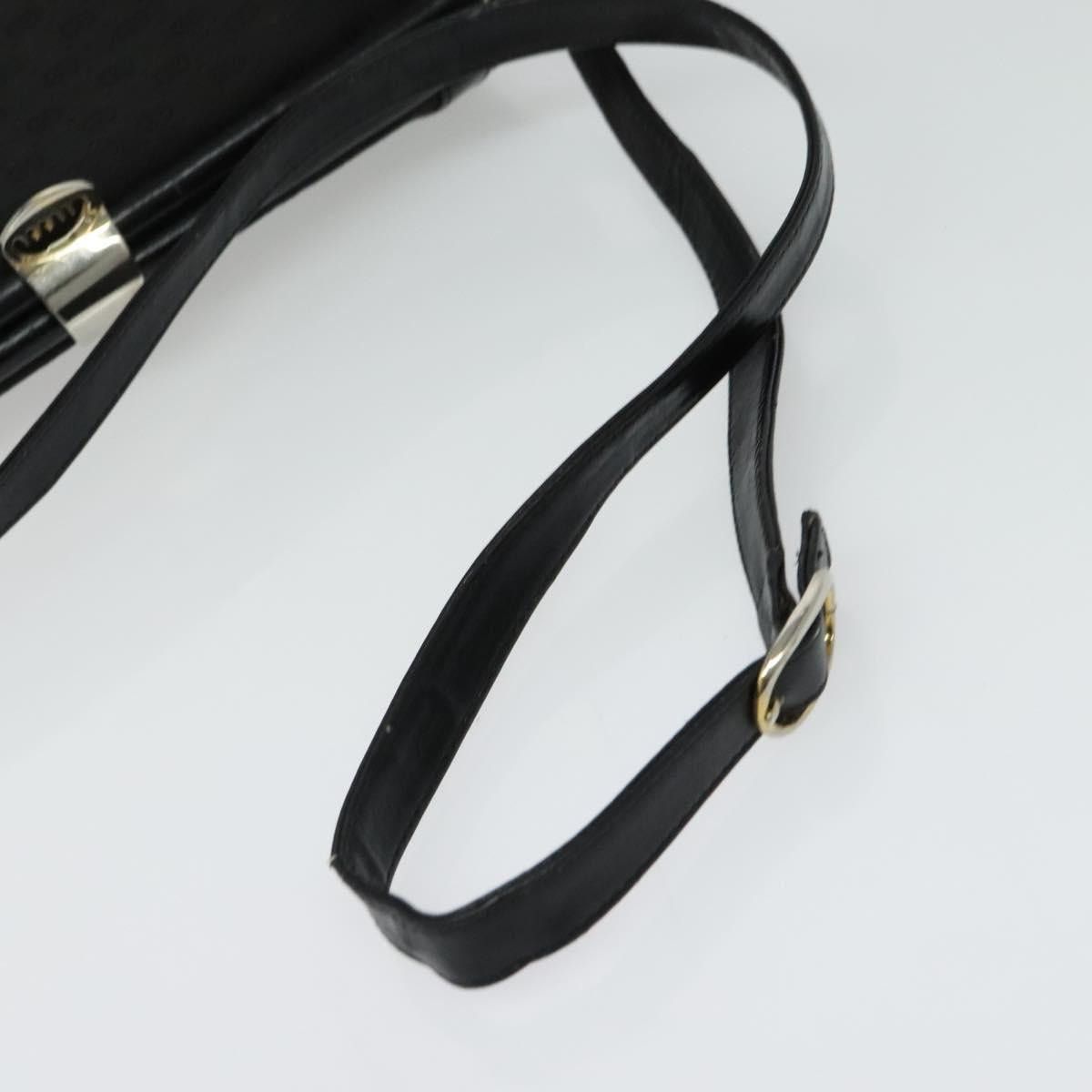 Gucci GUCCI Micro GG Canvas Shoulder Bag Leather Gold Black Size ONE SIZE - 7 Thumbnail