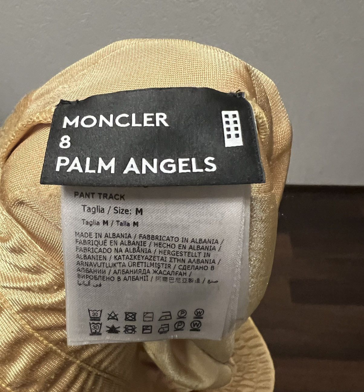 Moncler Genius × Palm Angels Moncler 8 X Palm Angels Track Pants Gold Size US 32 / EU 48 - 5 Thumbnail