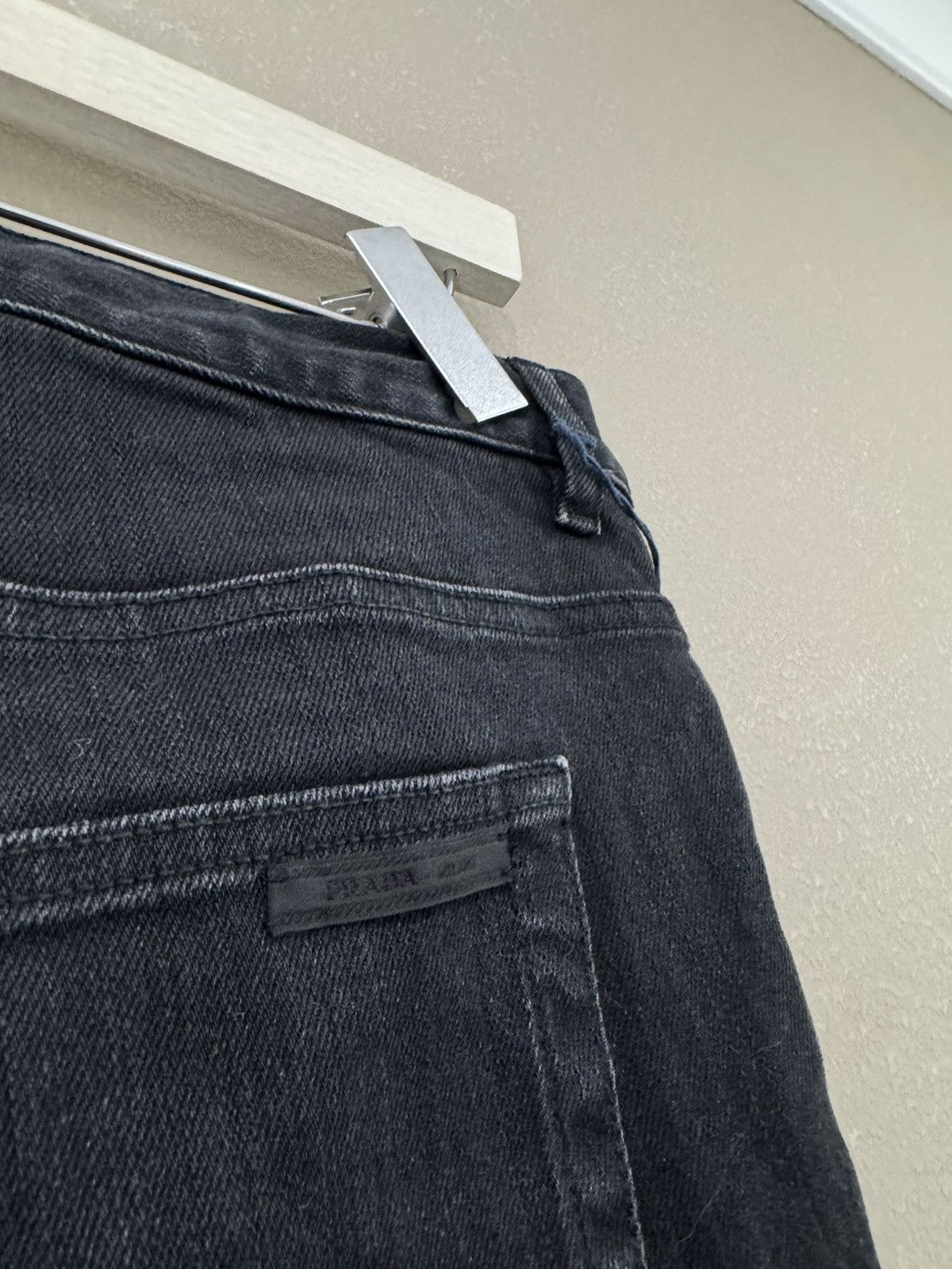 Prada Prada Milano Denim Tight Fit Black Jeans Pants Size US 30 / EU 46 - 4 Thumbnail