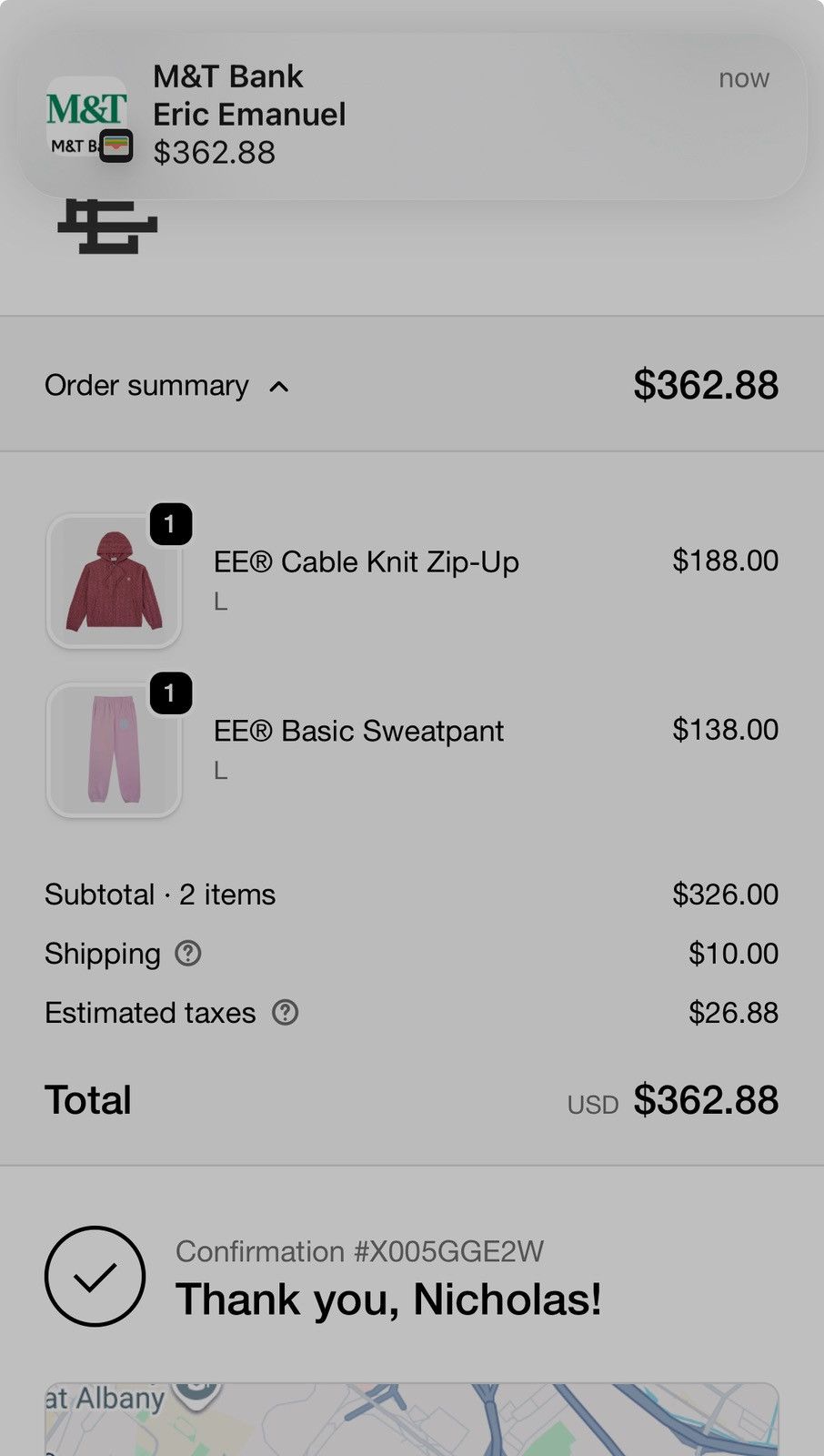 Eric Emanuel Eric Emanuel pink with baby blue EE sweatpants large Size US 32 / EU 48 - 2 Thumbnail