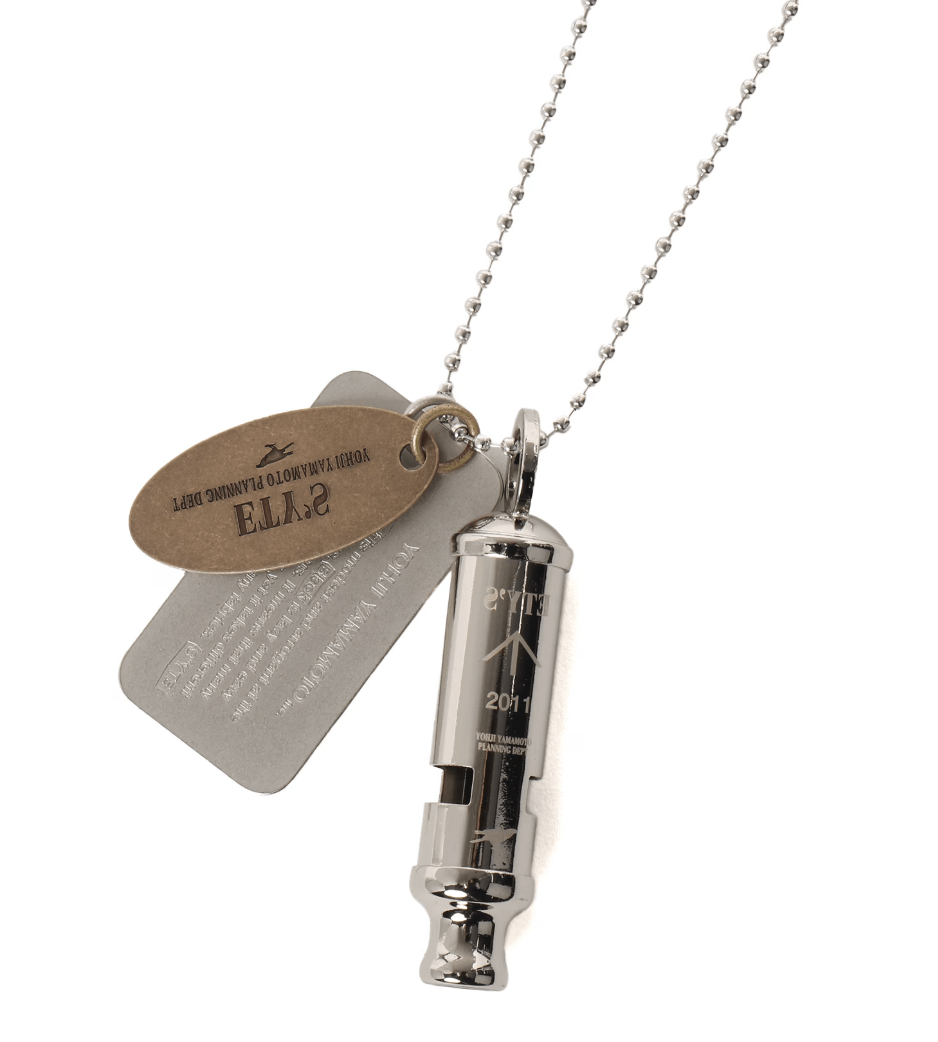 Yohji Yamamoto Yohji Yamamoto WHISTLE NECKLACE WITH BRASS TAG Size ONE SIZE - 2 Thumbnail