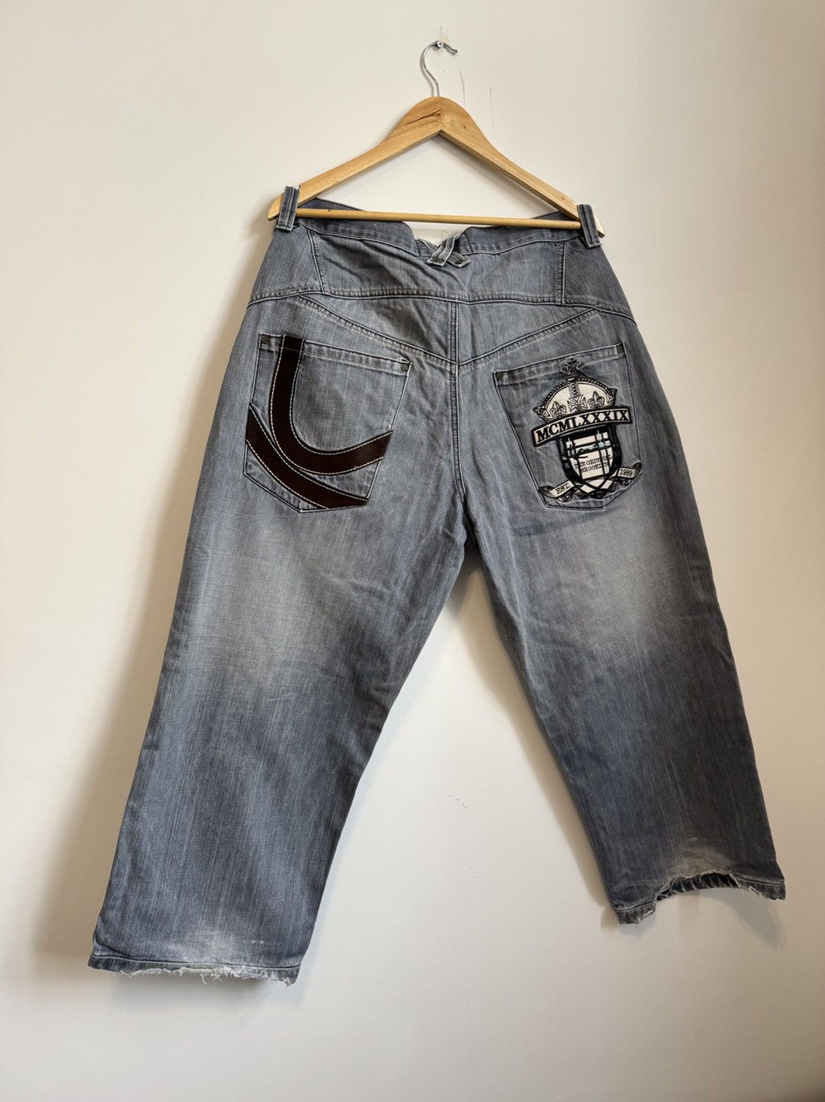 Japanese Brand × Karl Kani Karl Kani Brooklyn Baggy Fit Pants Vintage Size US 35 - 3 Thumbnail