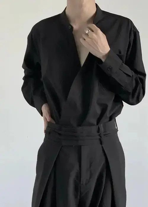 VIBE Cleanfit retro fashion wrap shirt Size US L / EU 52-54 / 3 - 6 Thumbnail