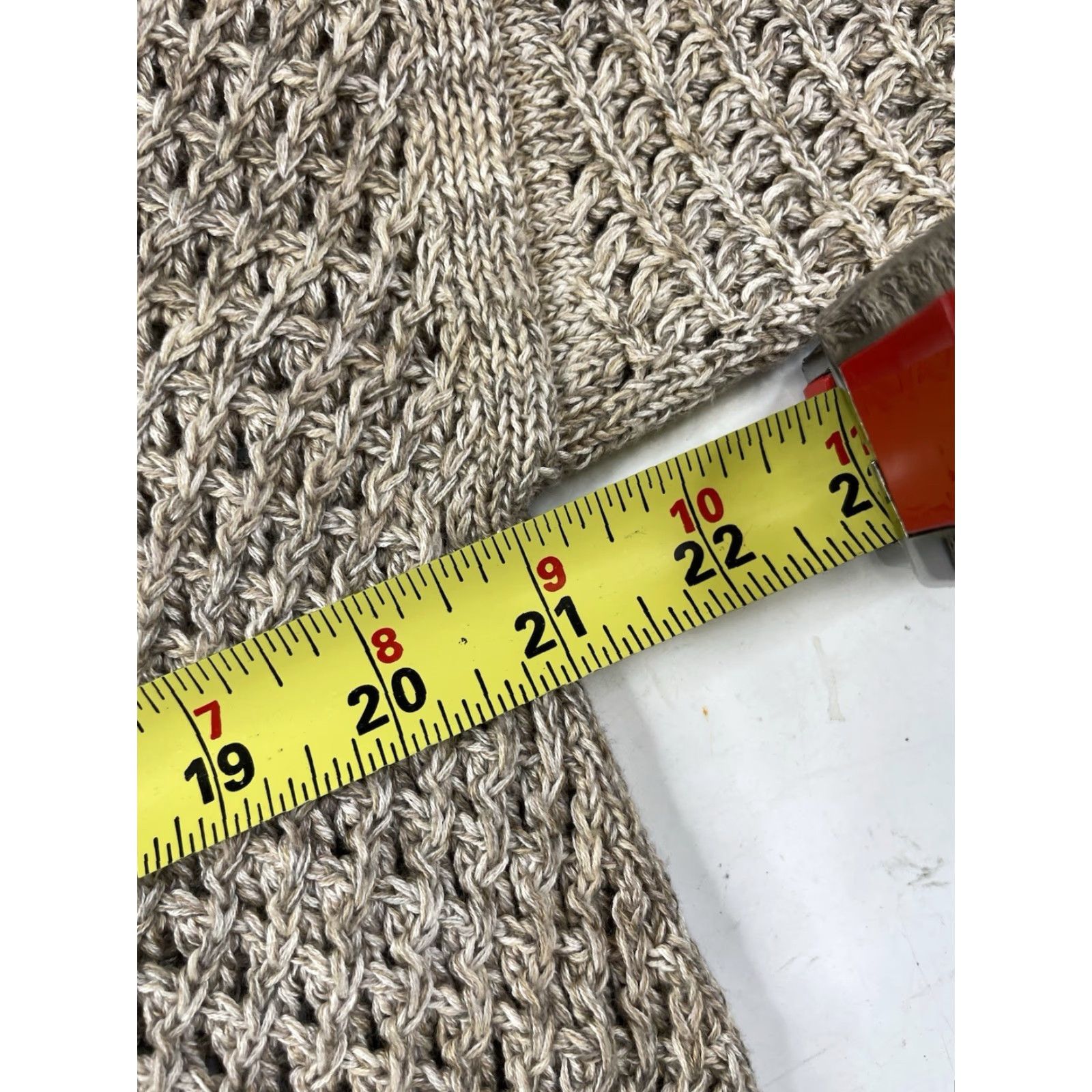 Vintage VINTAGE The Peruvian Connection Pima Cotton Crew Neck Sweater Womens XL Open Knit Beige Pullover Womens XL Cotton Crew Neck Measurements Dec Size XL / US 12-14 / IT 48-50 - 6 Thumbnail