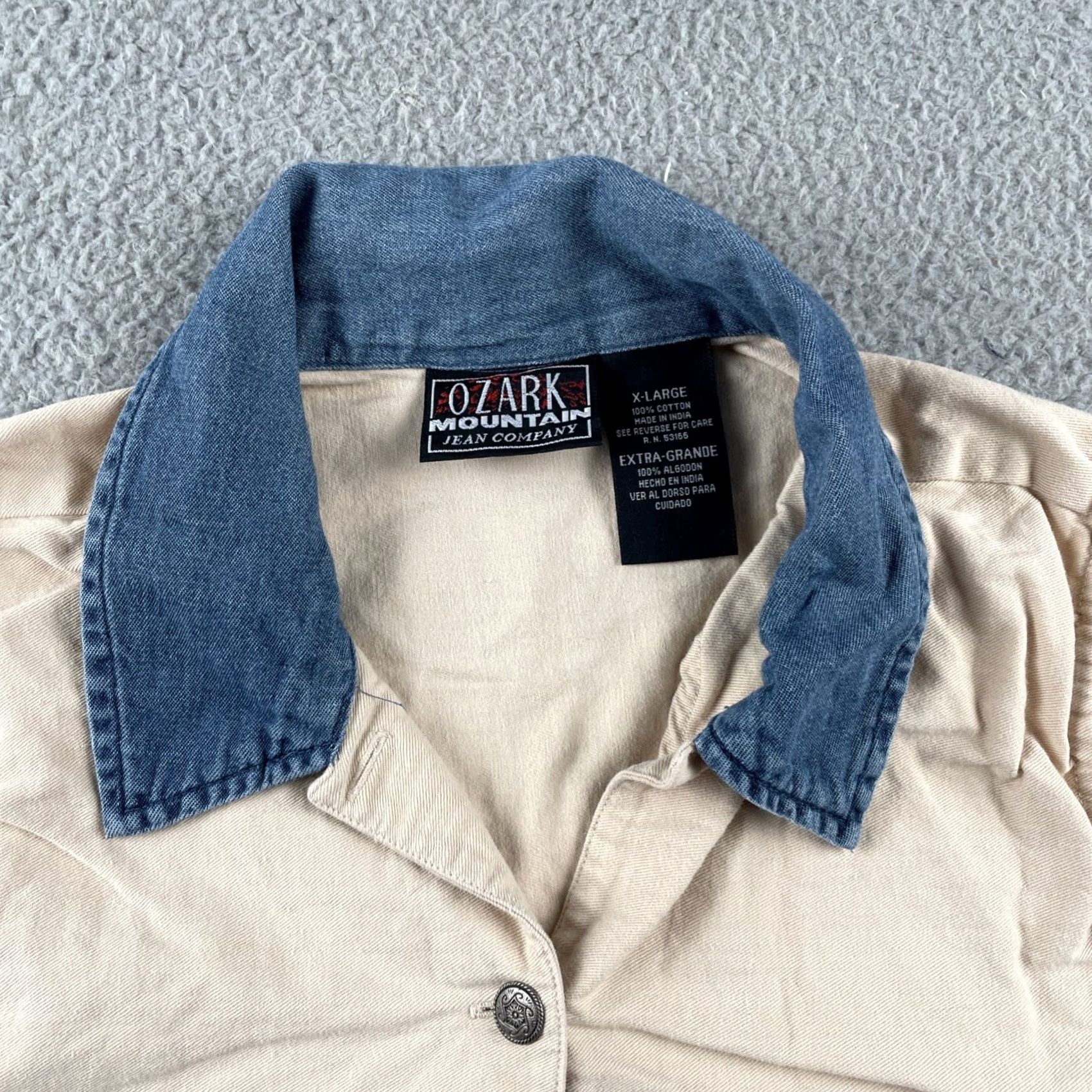 Vintage VINTAGE Ozark Mountain Jean Company Womens XL Button-Up Embroidered Western Shirt Size XL / US 12-14 / IT 48-50 - 2 Thumbnail