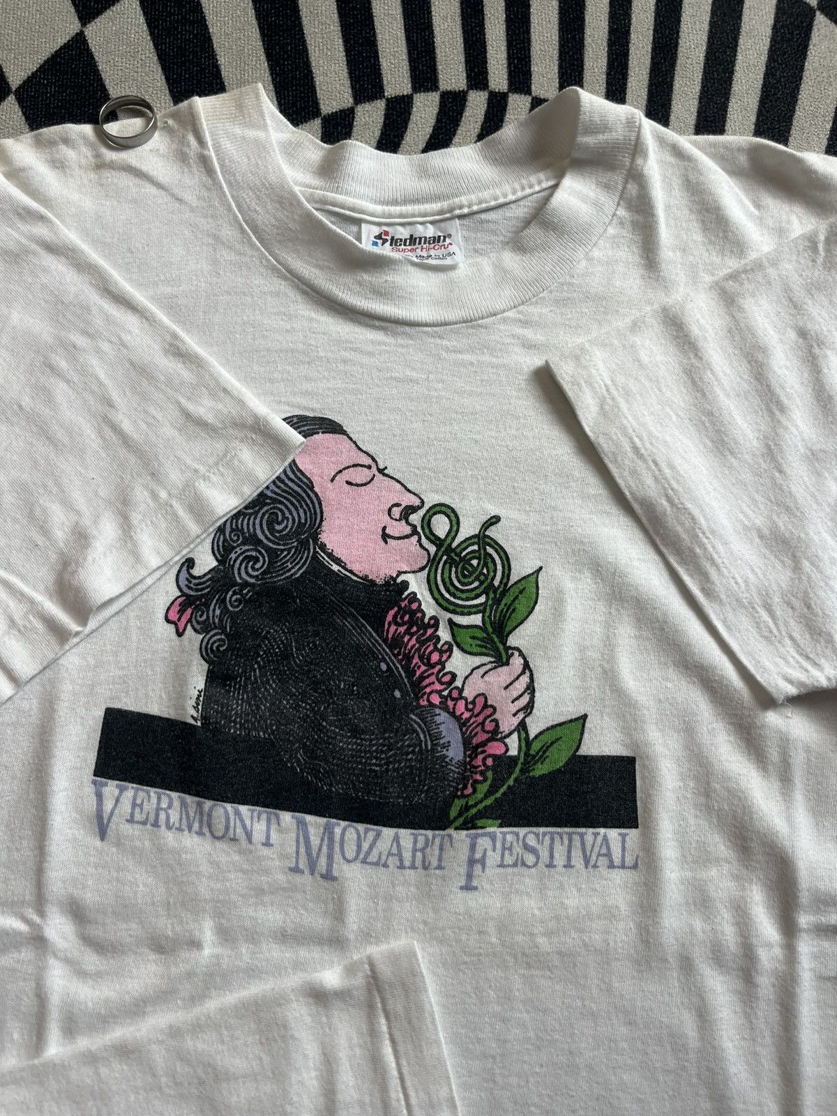 Arts & Science Vintage Vermont MOZART Festival Artwork 80’s-90’s Tshirt Size US M / EU 48-50 / 2 - 6 Thumbnail