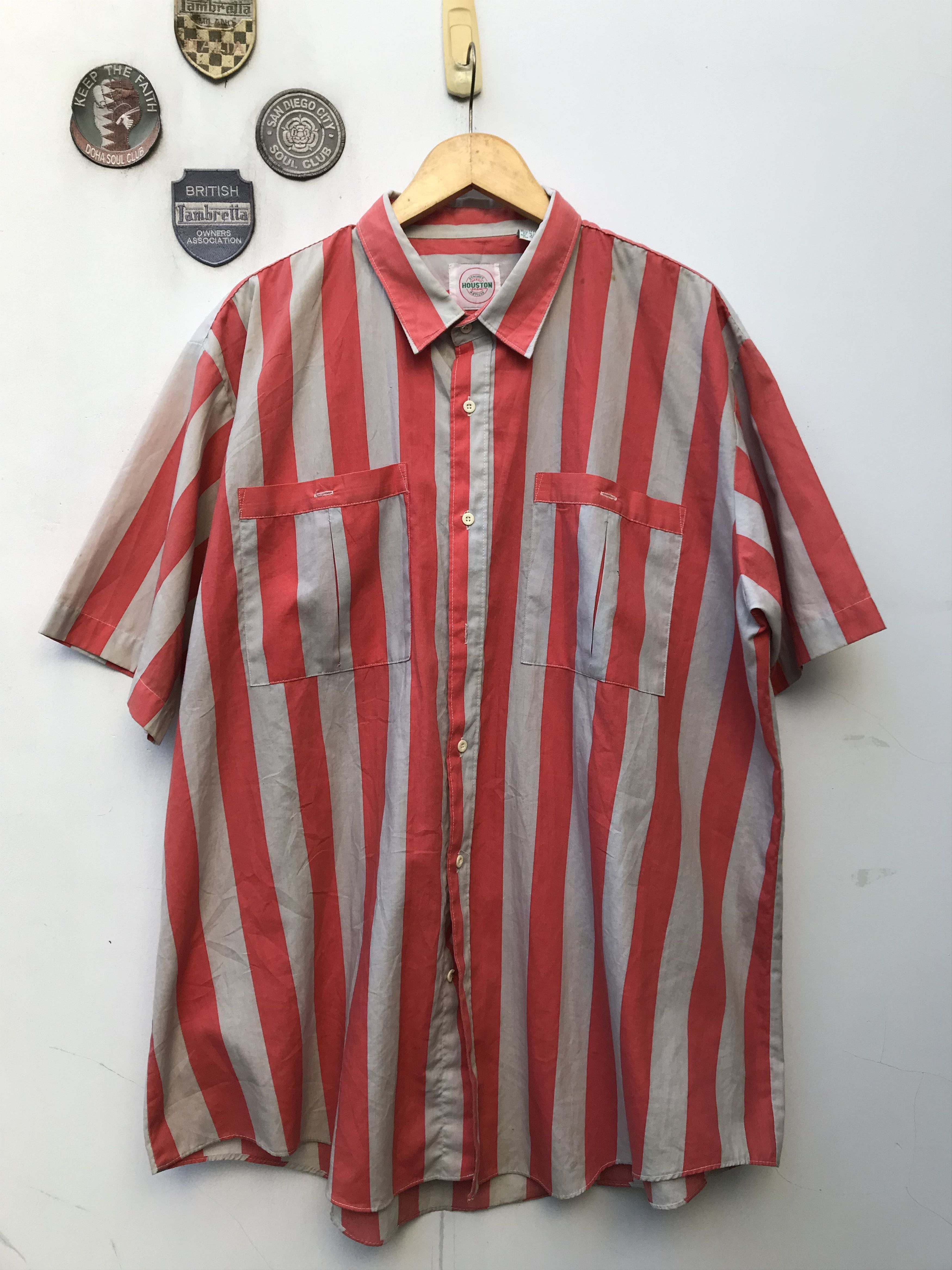 Vintage Vintage american classic Houston red candy stripes size xl Size US XL / EU 56 / 4 - 16 Thumbnail