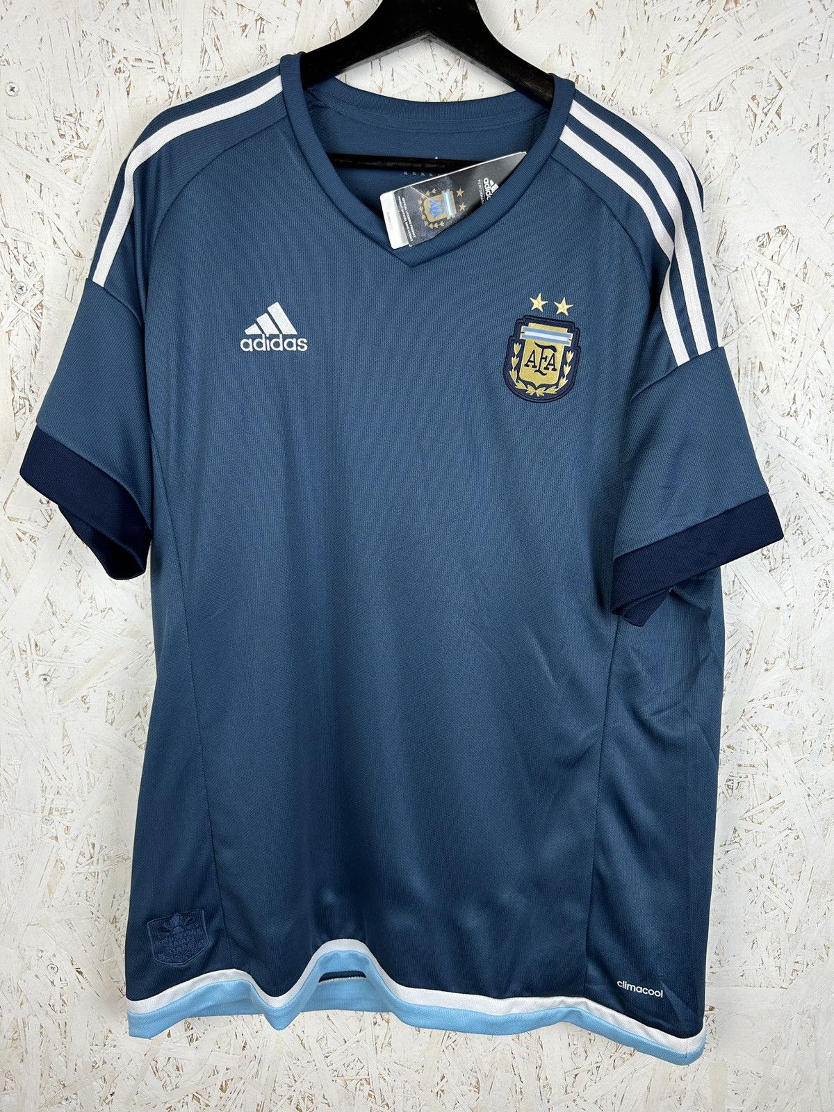 Adidas NWT Adidas Argentina AFA 2015/16 Away Kit Soccer Jersey XL Size US XL / EU 56 / 4 - 1 Thumbnail