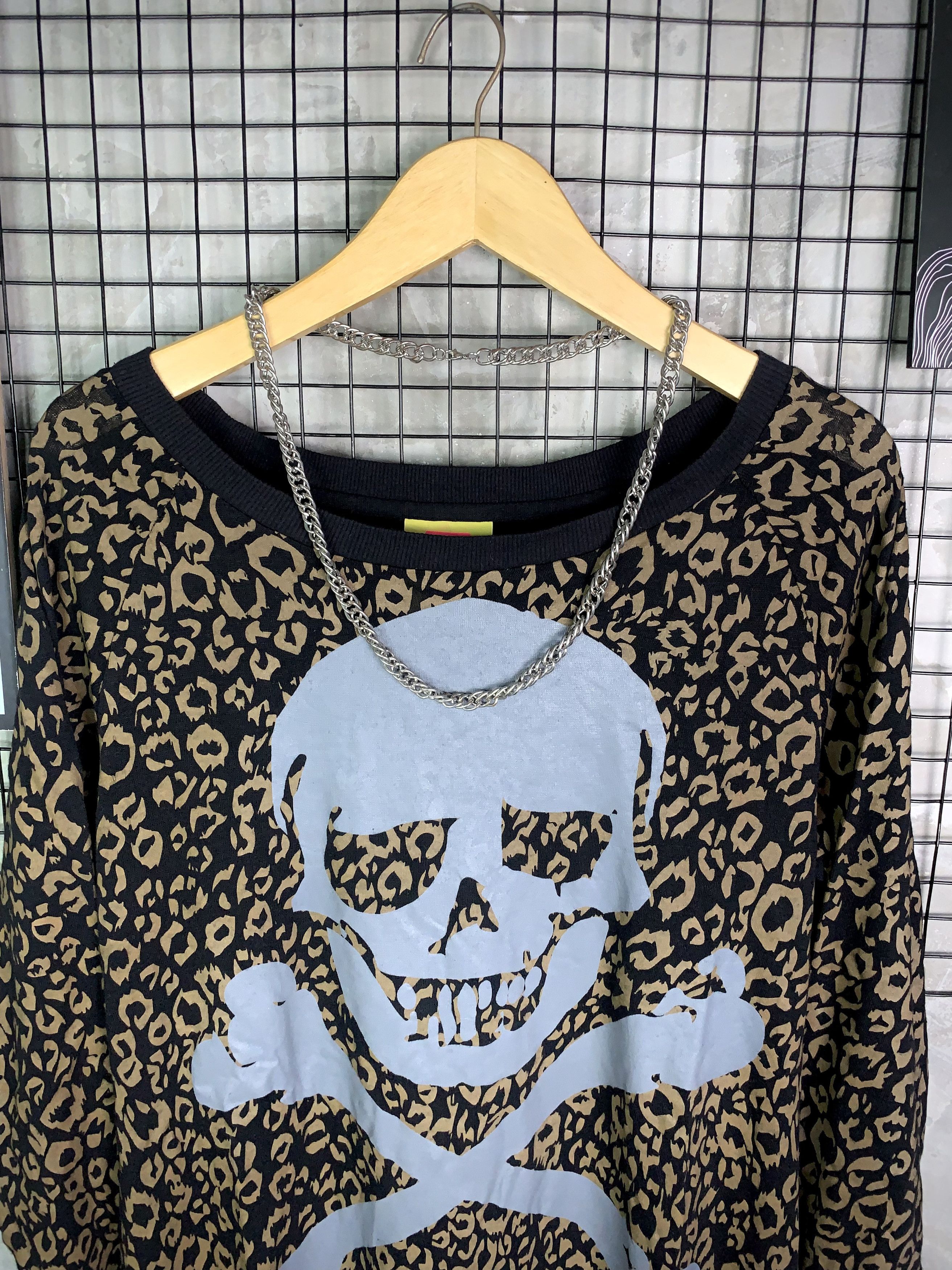 Super Lovers Y2K Supers Lovers Leopard Skull CrossBones LS Size US S / EU 44-46 / 1 - 3 Thumbnail
