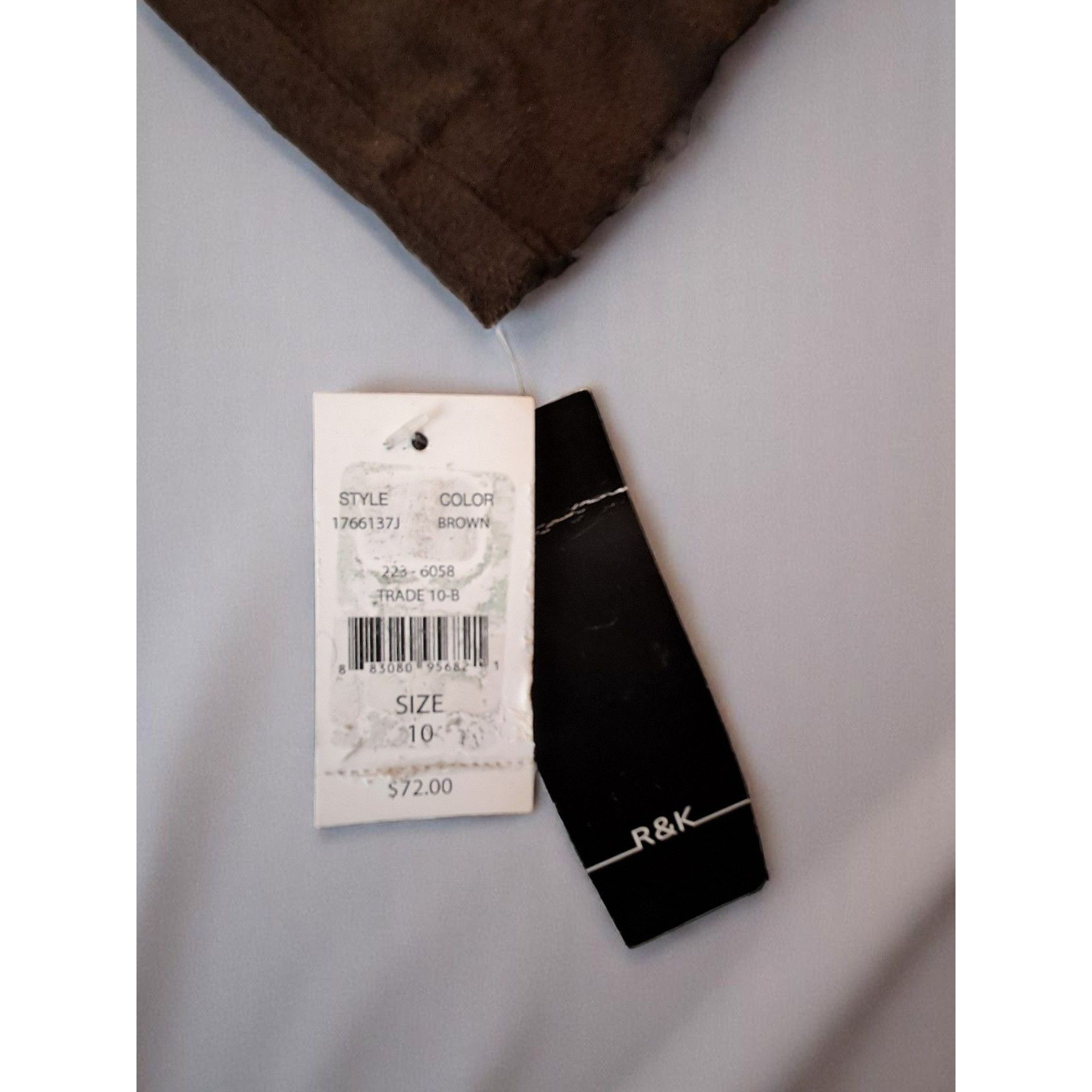 Designer R & K Originals Women's Brown Faux Suede Jacket – Size 10, N Size L / US 10 / IT 46 - 4 Thumbnail