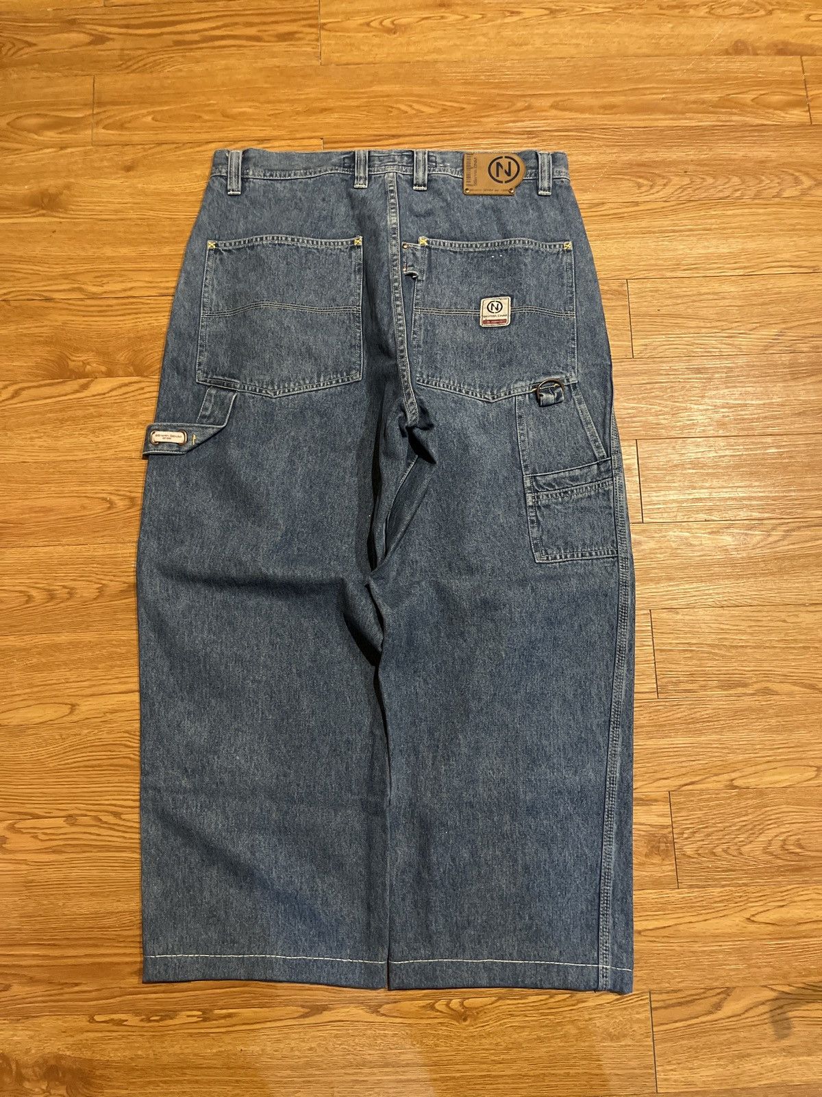 Vintage vintage 90’s baggy 96 north denim jeans Size US 34 / EU 50 - 1 Thumbnail