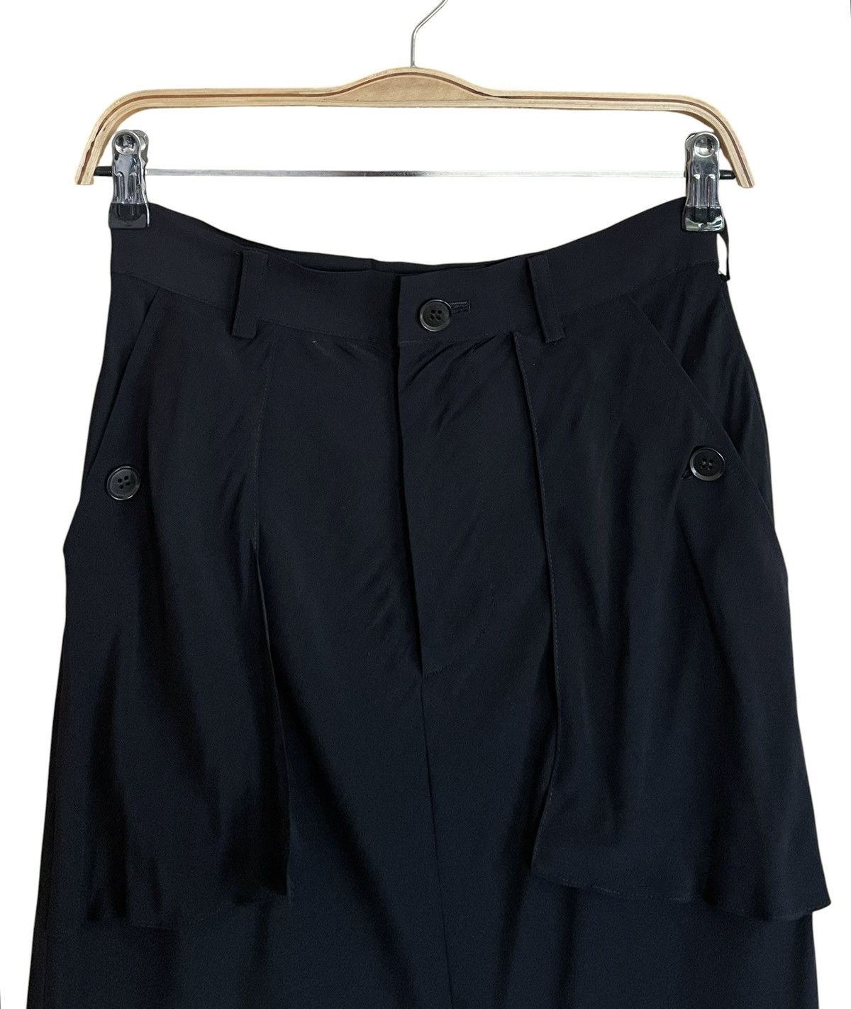 Yohji Yamamoto Vintage Japanese Brand Yohji Yamamoto 100% Silk Skirt 2000s Size 26" / US 2 / IT 38 - 3 Thumbnail