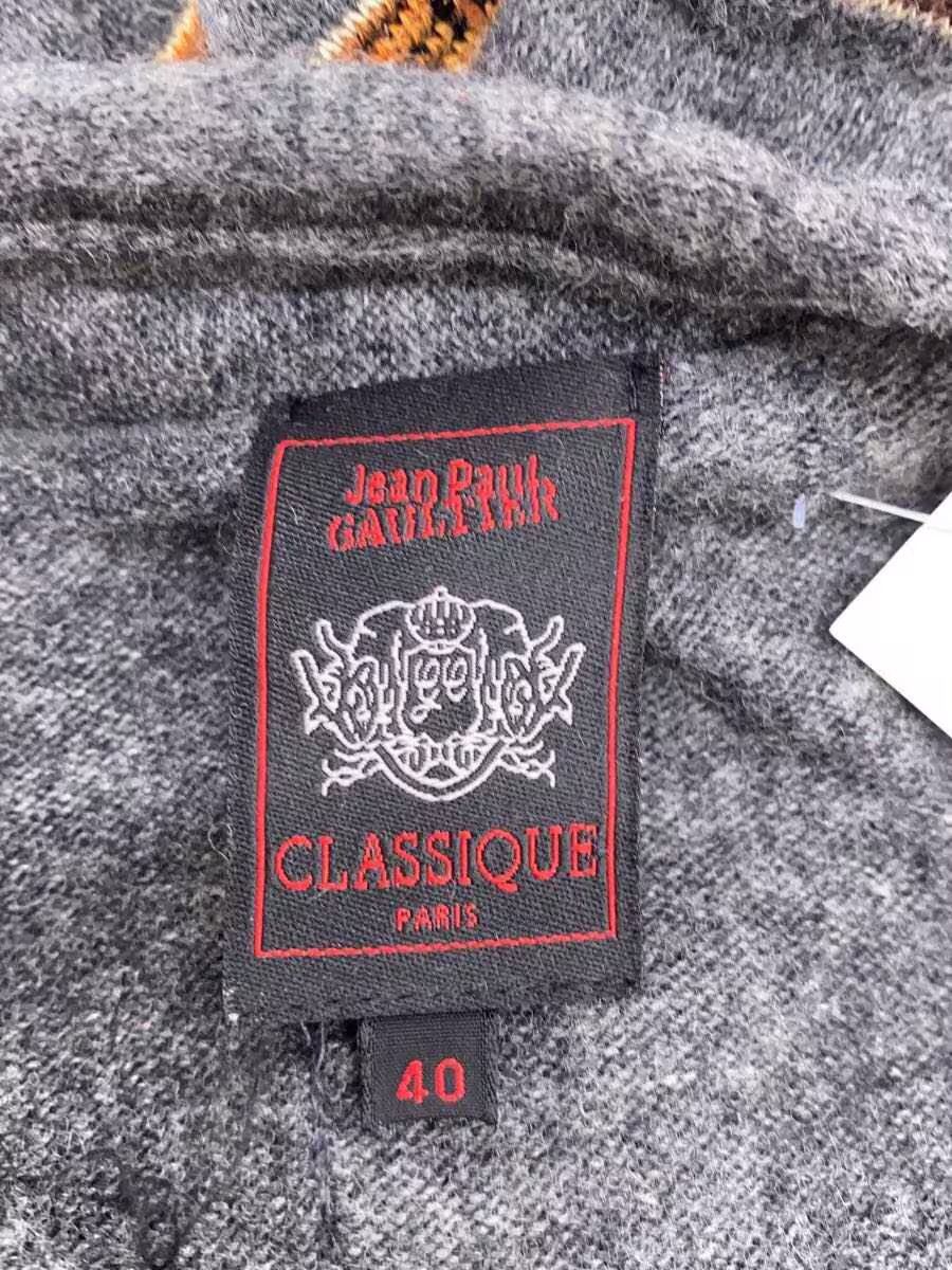 Jean Paul Gaultier Archive Striped Logo Wool Knit Sweater Size S / US 4 / IT 40 - 3 Thumbnail