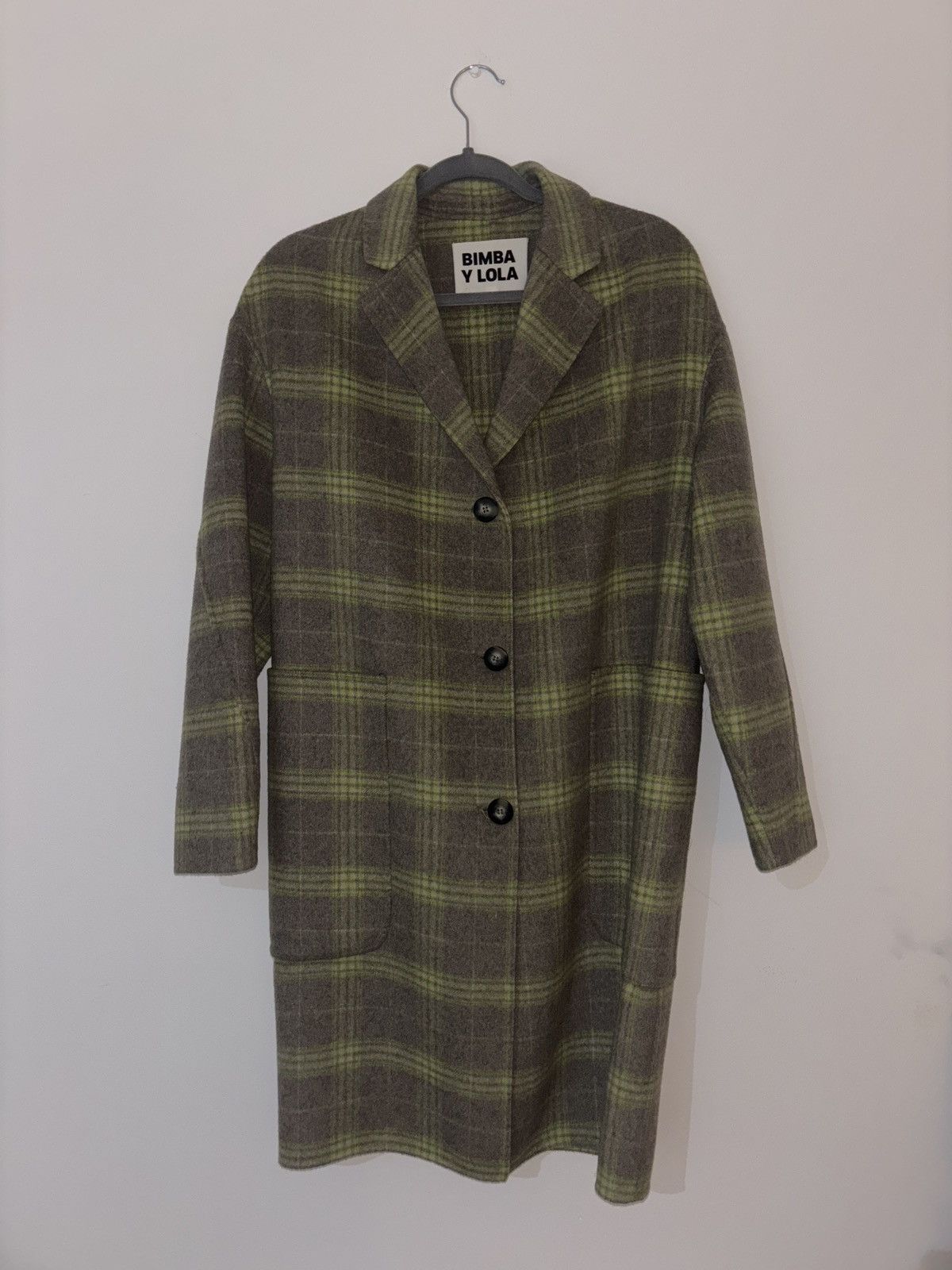 BIMBA Y LOLA Grey coat w/ green details Size S / US 4 / IT 40 - 3 Thumbnail