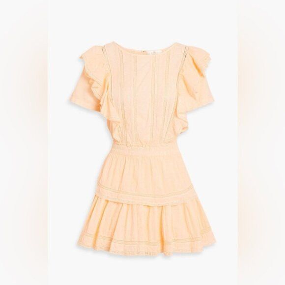 LoveShackFancy LOVE SHACK FANCY Natasha lace-trimmed cotton mini dress Size M / US 6-8 / IT 42-44 - 1 Thumbnail
