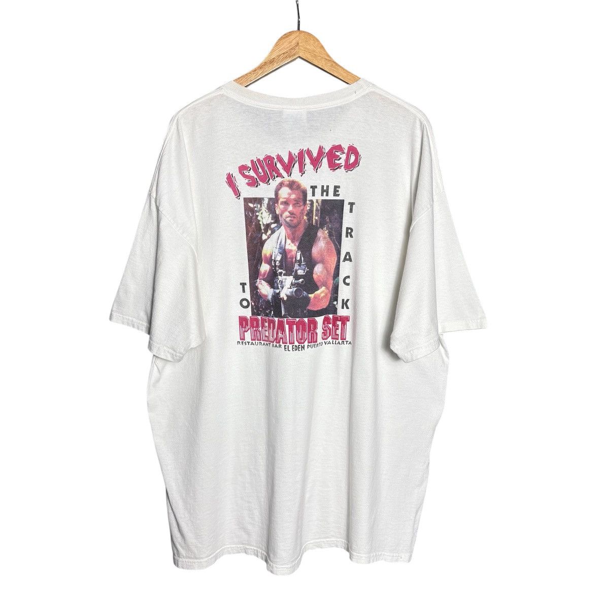 Vintage Vintage 90s Predator Movie T-Shirt / Arnold Schwarzenegger Size US XXL / EU 58 / 5 - 1 Thumbnail