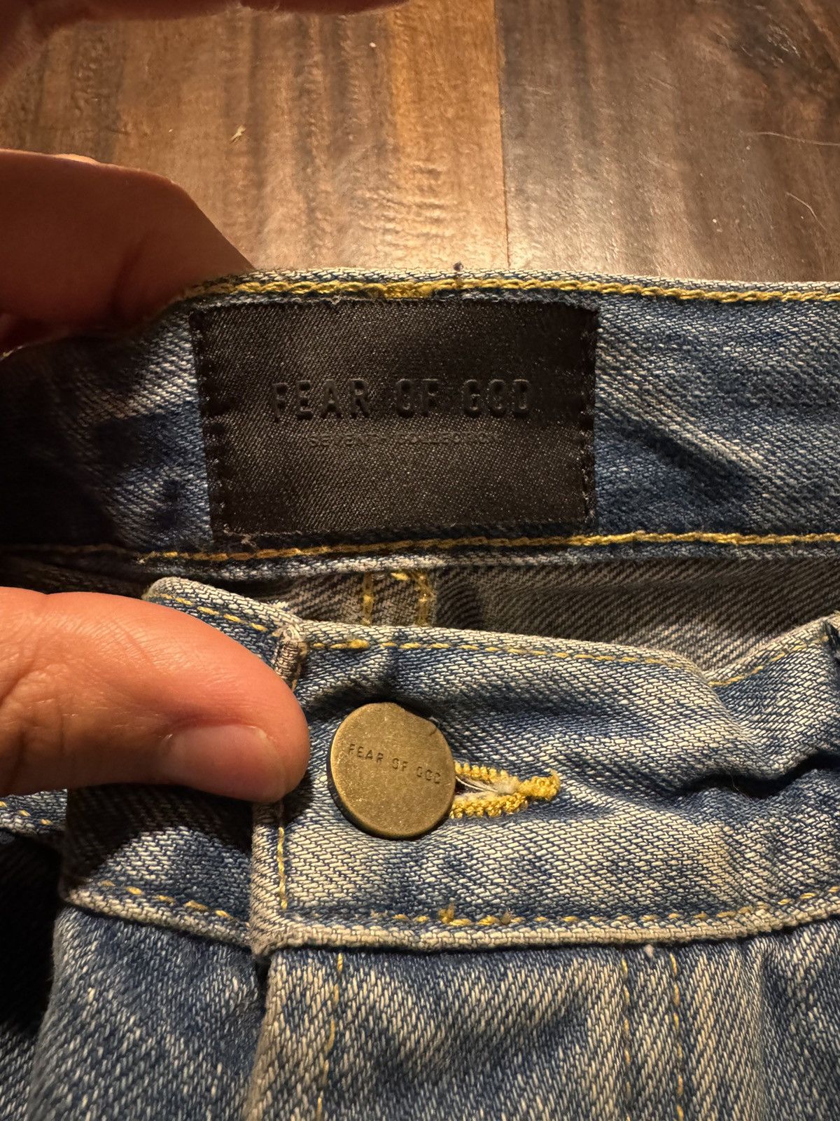 Fear of God Fear of God 7th Collection Distressed Jeans (5 Yr Indigo) Size US 32 / EU 48 - 5 Thumbnail