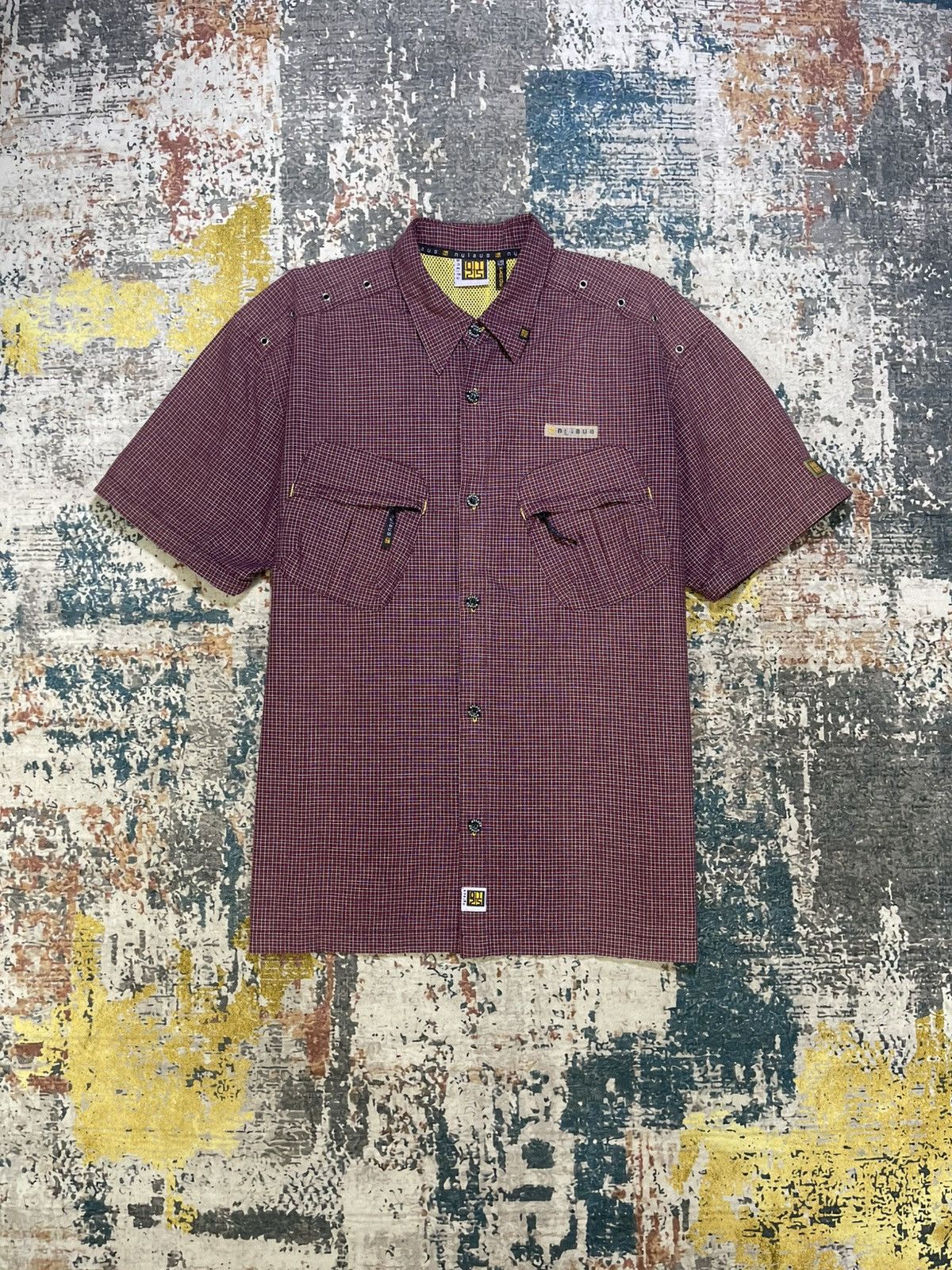 Japanese Brand Nylaus Slang Pocket Checkered Work Shirt Size US L / EU 52-54 / 3 - 1 Thumbnail
