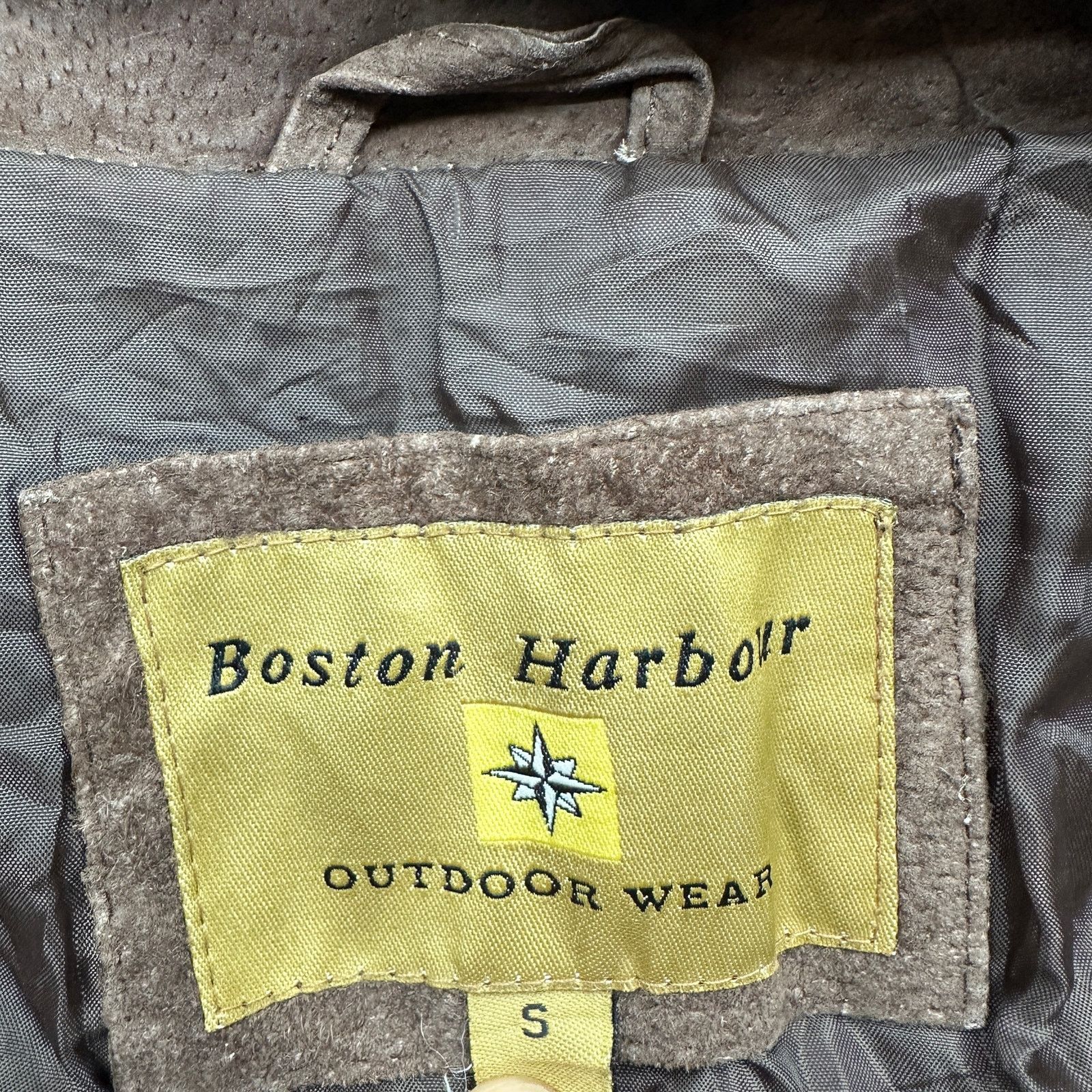 Other VTG Boston Harbour Brown Suede Leather Jacket Small Bomber Size US S / EU 44-46 / 1 - 3 Thumbnail